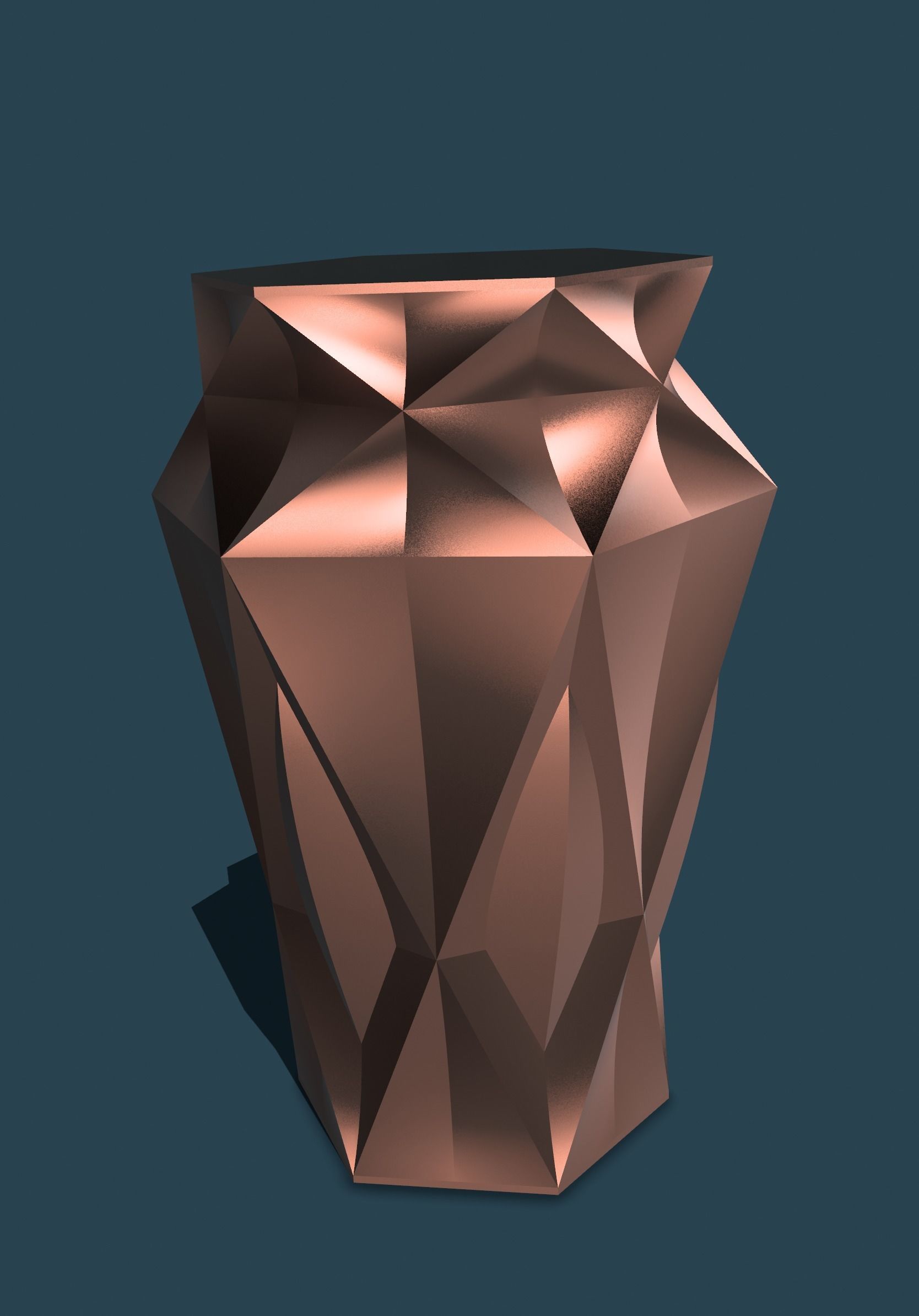 Vase Hexadiam 3D print model_9