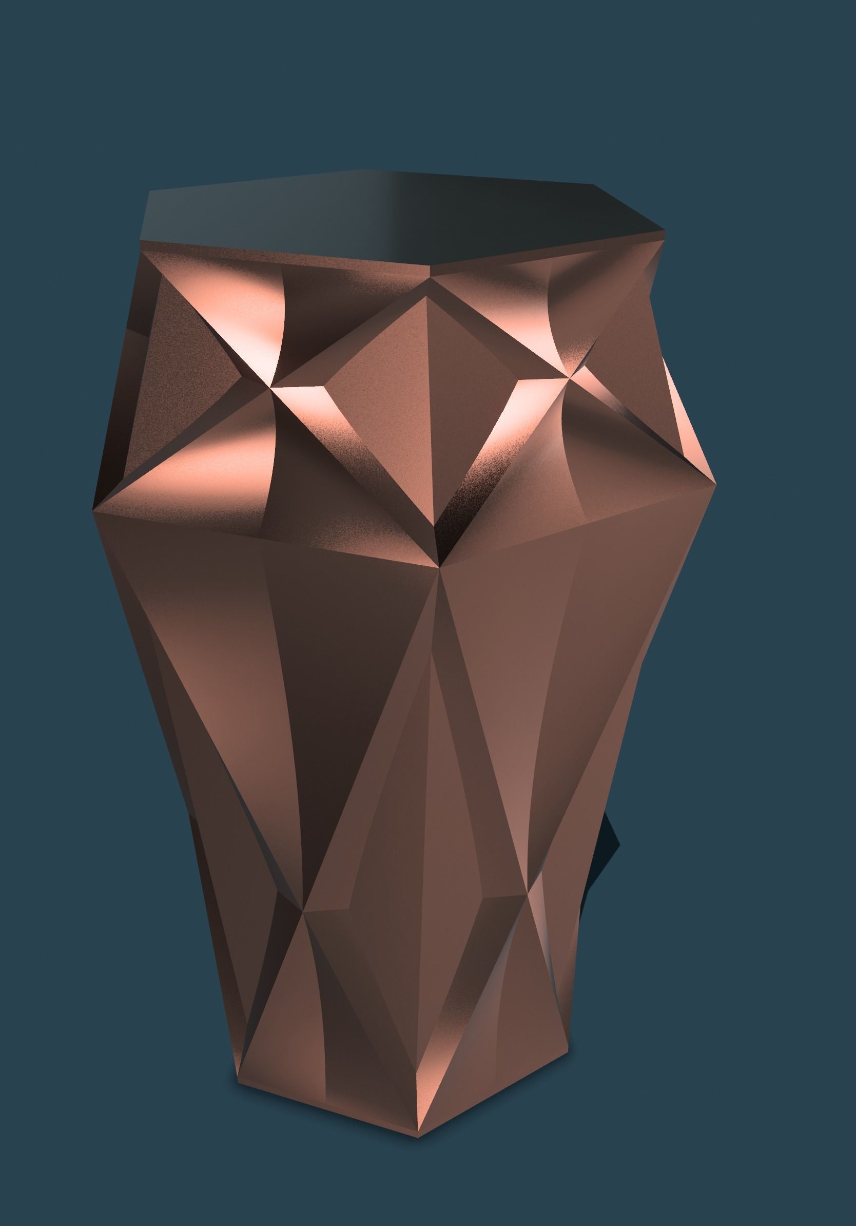 Vase Hexadiam 3D print model_3