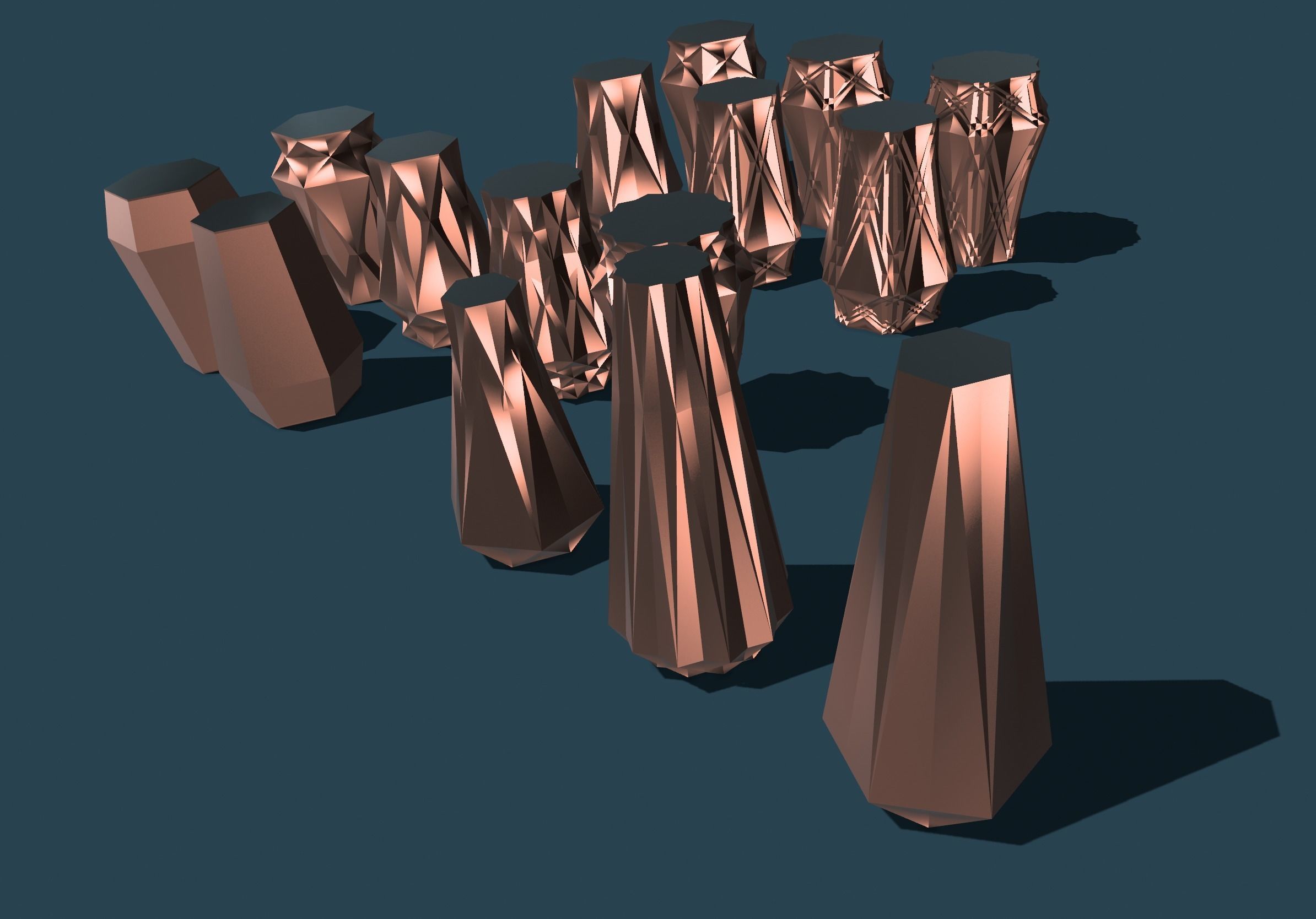 Vase Hexadiam 3D print model_1