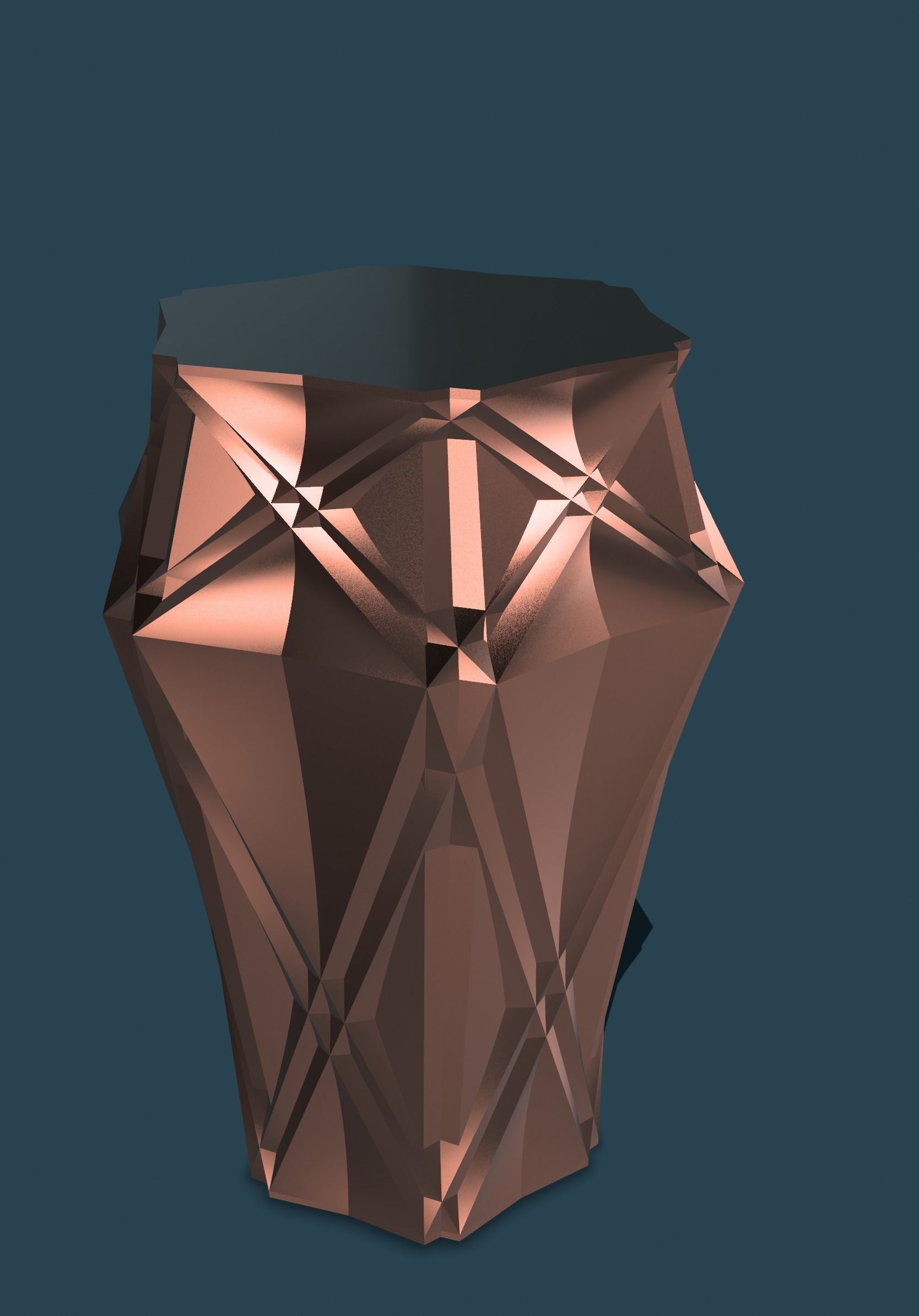 Vase Hexadiam 3D print model_5