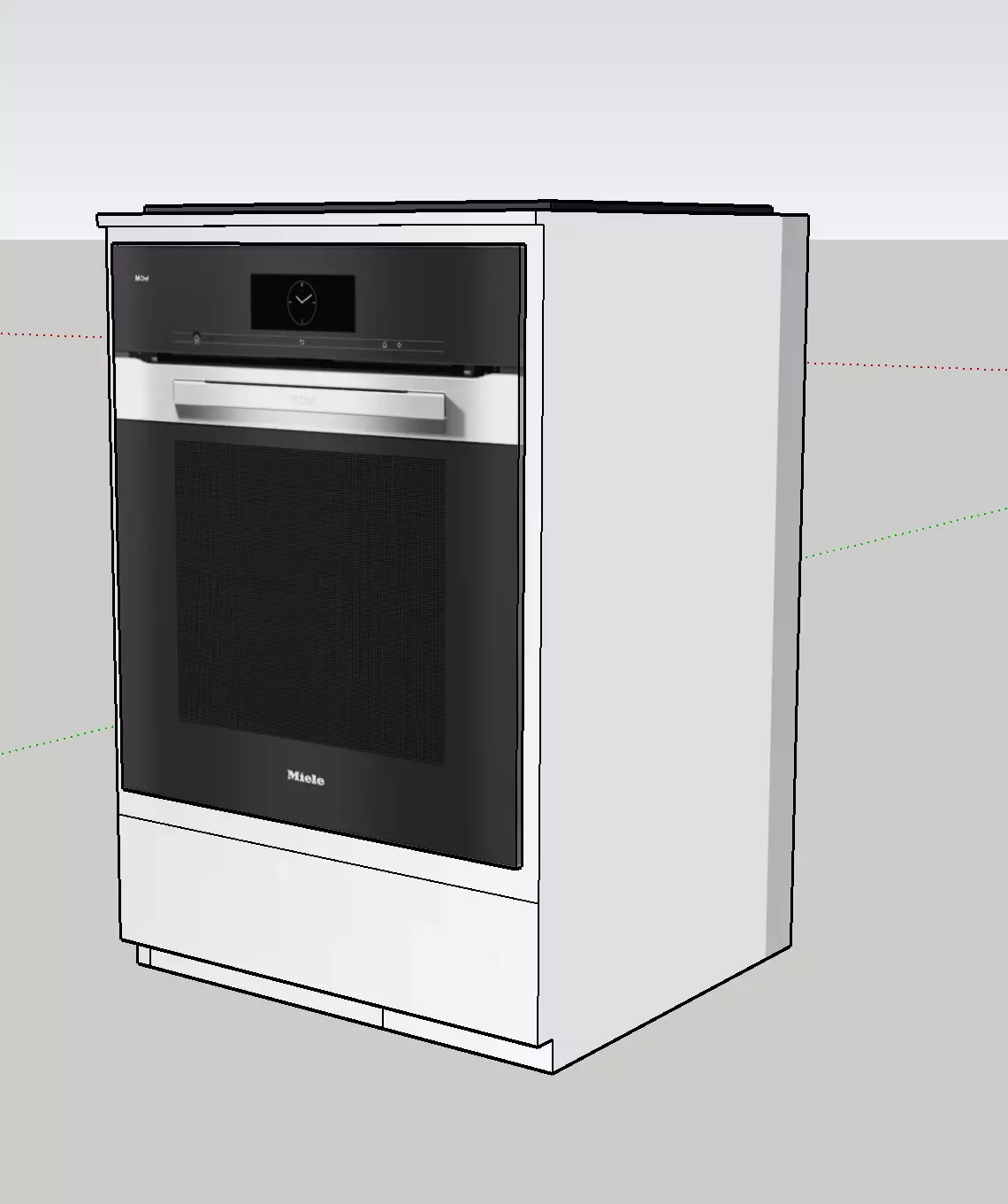 cooker electric oven with glass door Free 3D model