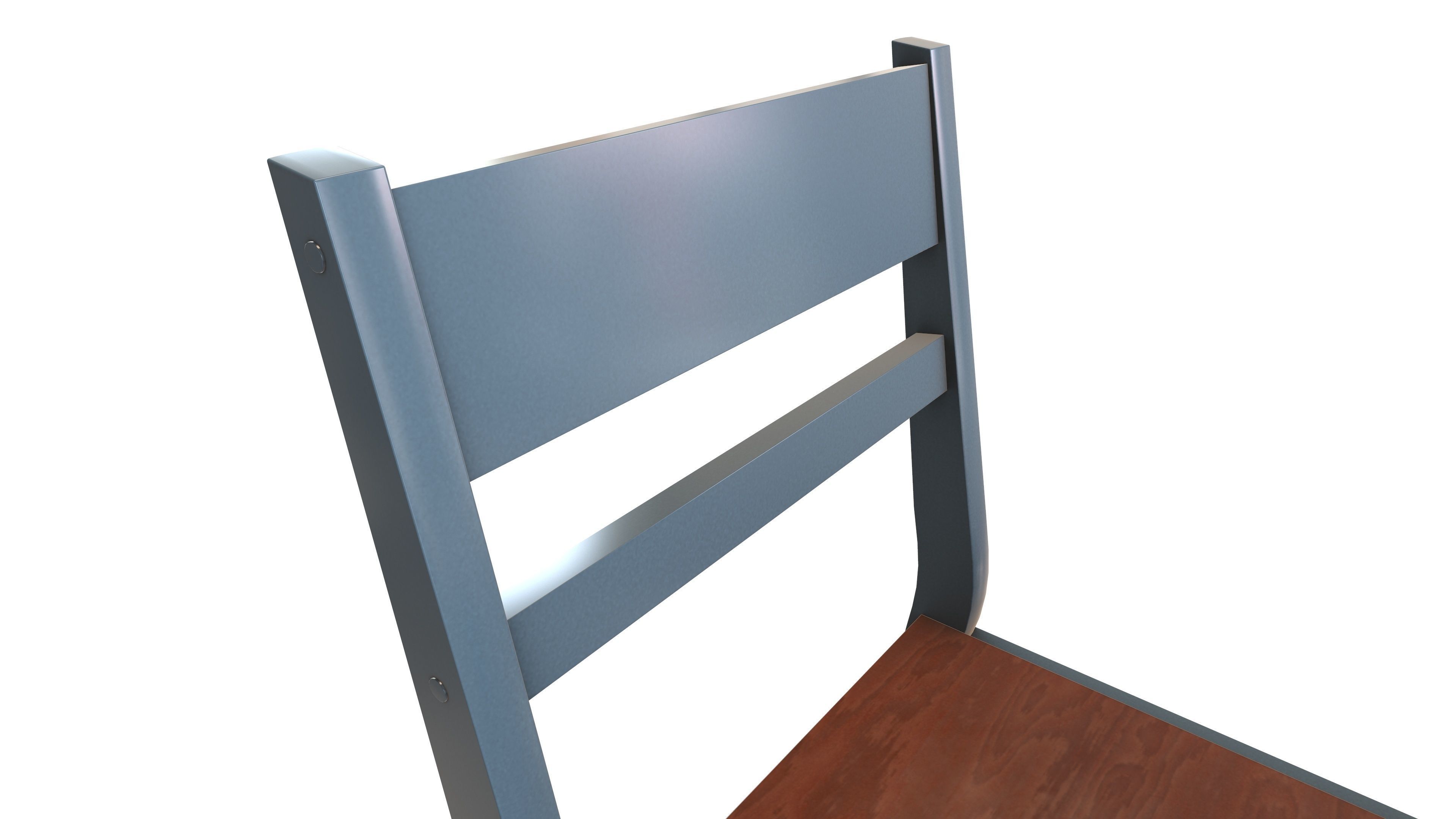 Dining Table with Chair 3d Model VR Low-poly 3D model_8