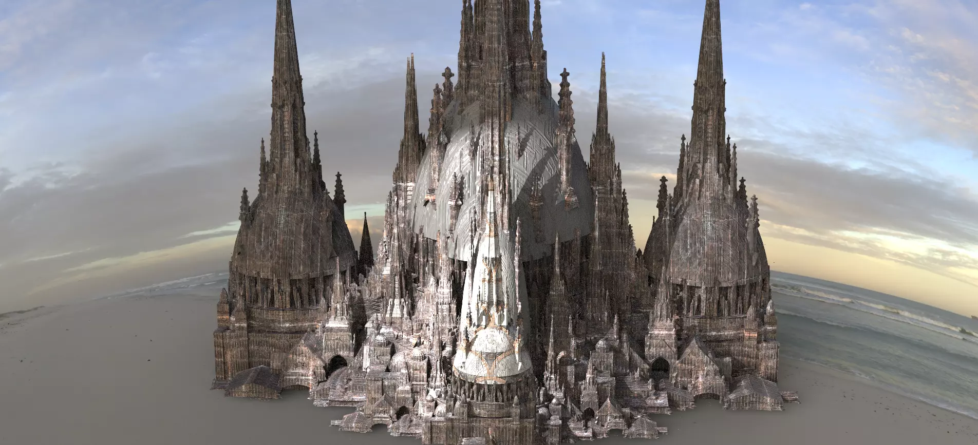 Barbarian Witches Fortress Kit bash  3D model_0