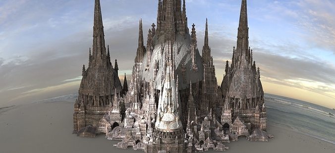 Barbarian Witches Fortress Kit bash  3D model
