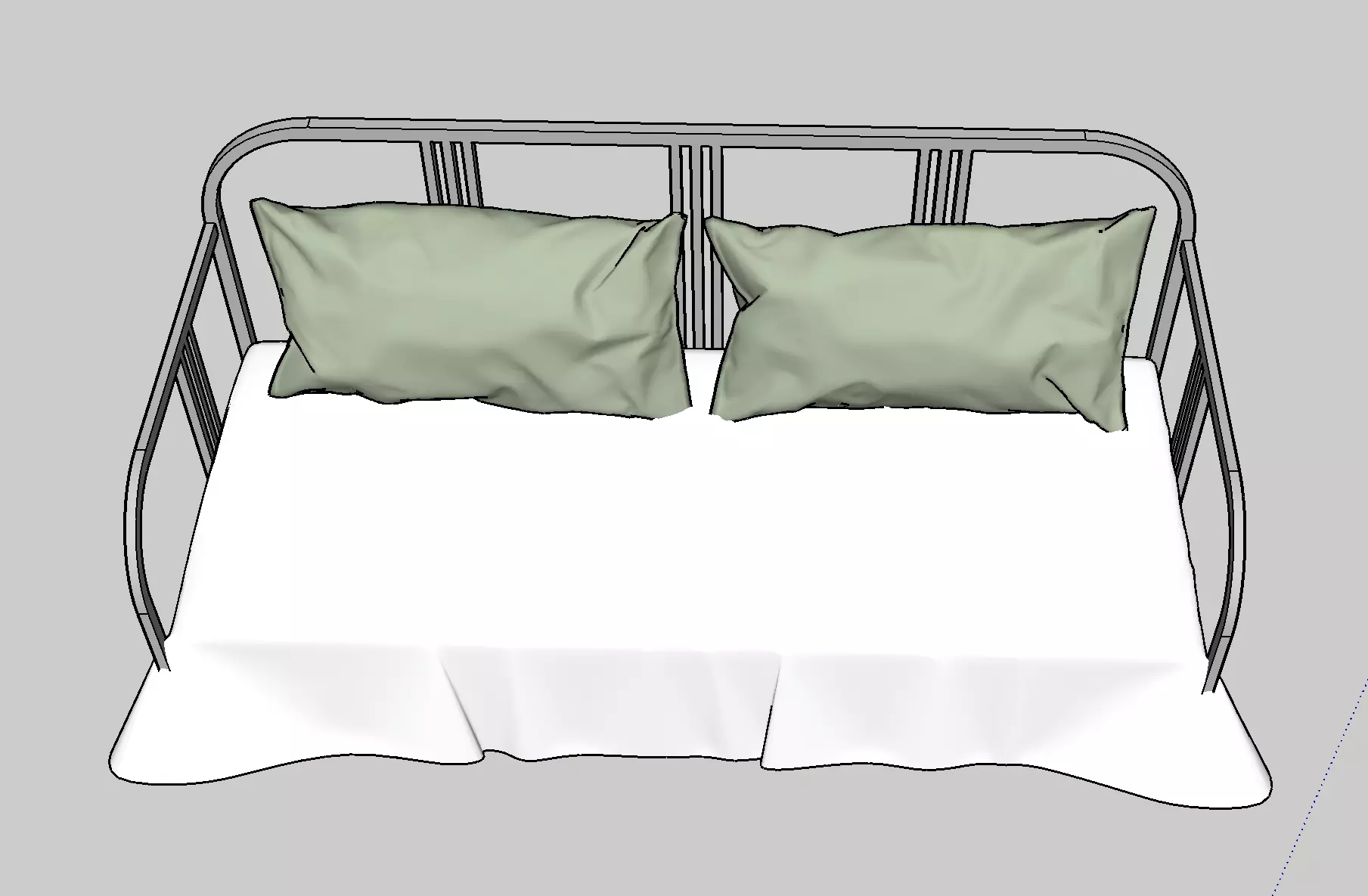 Ikea bed Free 3D model