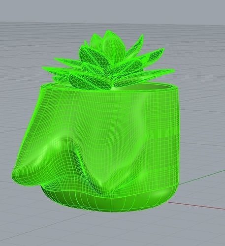 Plant in the boob planter Free 3D model