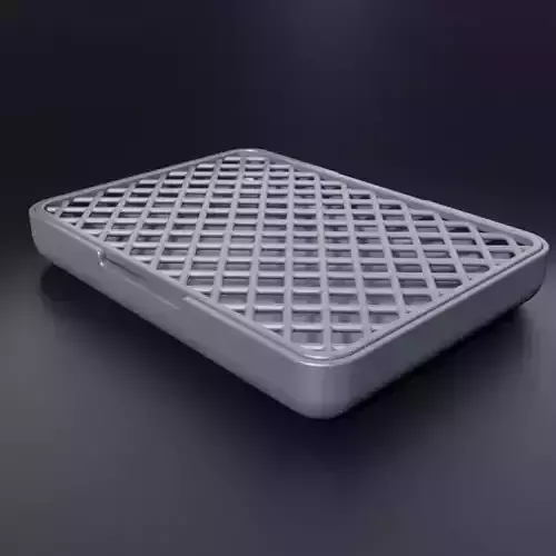 Soap dish with separate net 3D print model
