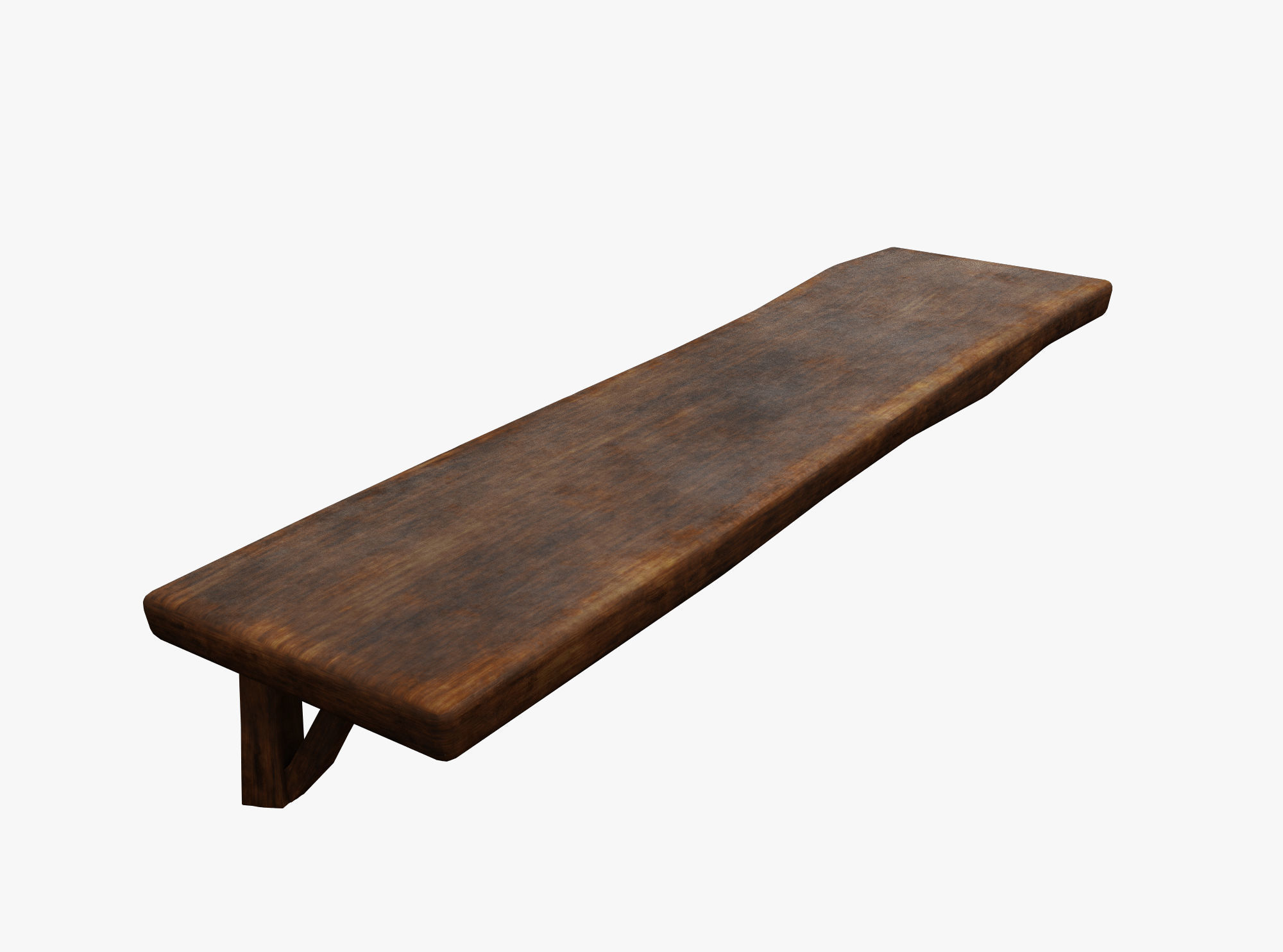 Book Shelf  Low-poly 3D model_3