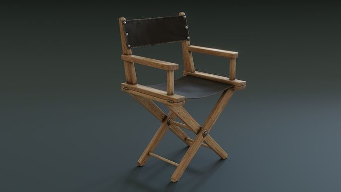 Director Chair Low-poly 3D model