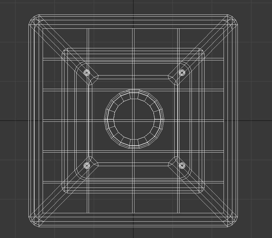 Outdoor lamp post solar 3D model_12