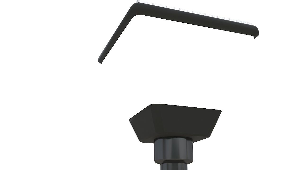 Outdoor lamp post solar 3D model_4