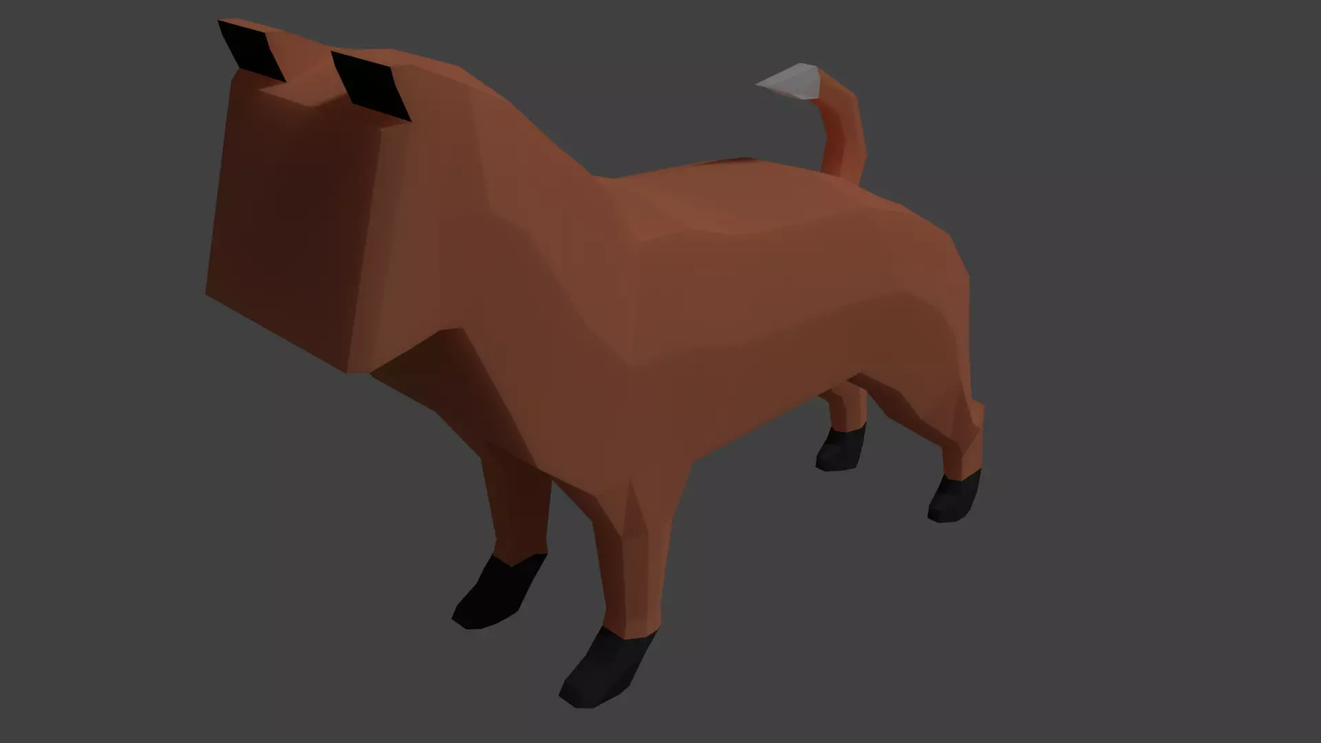 Faceless Dog Free low-poly 3D model