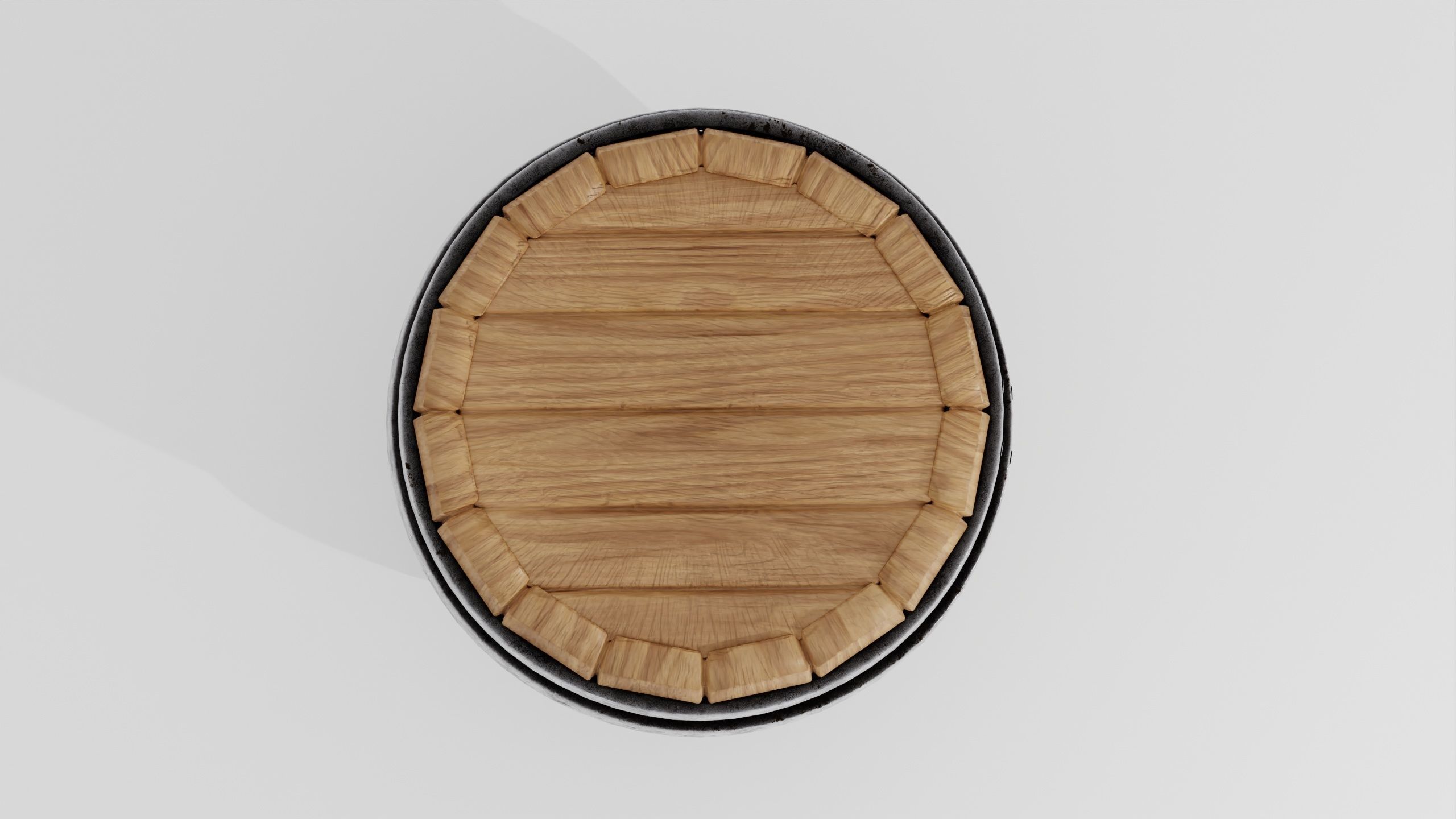Wooden barrel 02 3D model_22