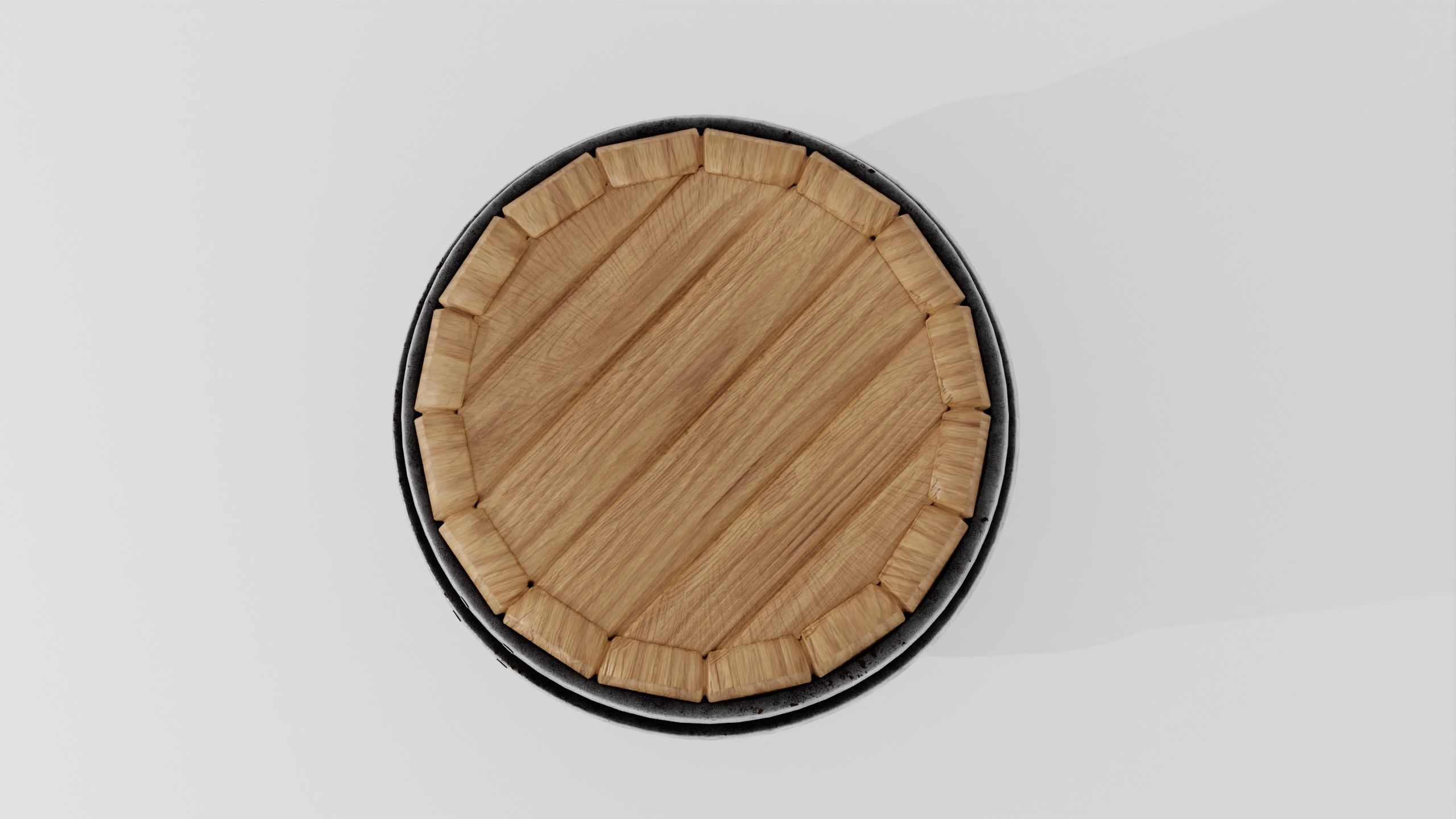 Wooden barrel 02 3D model_17