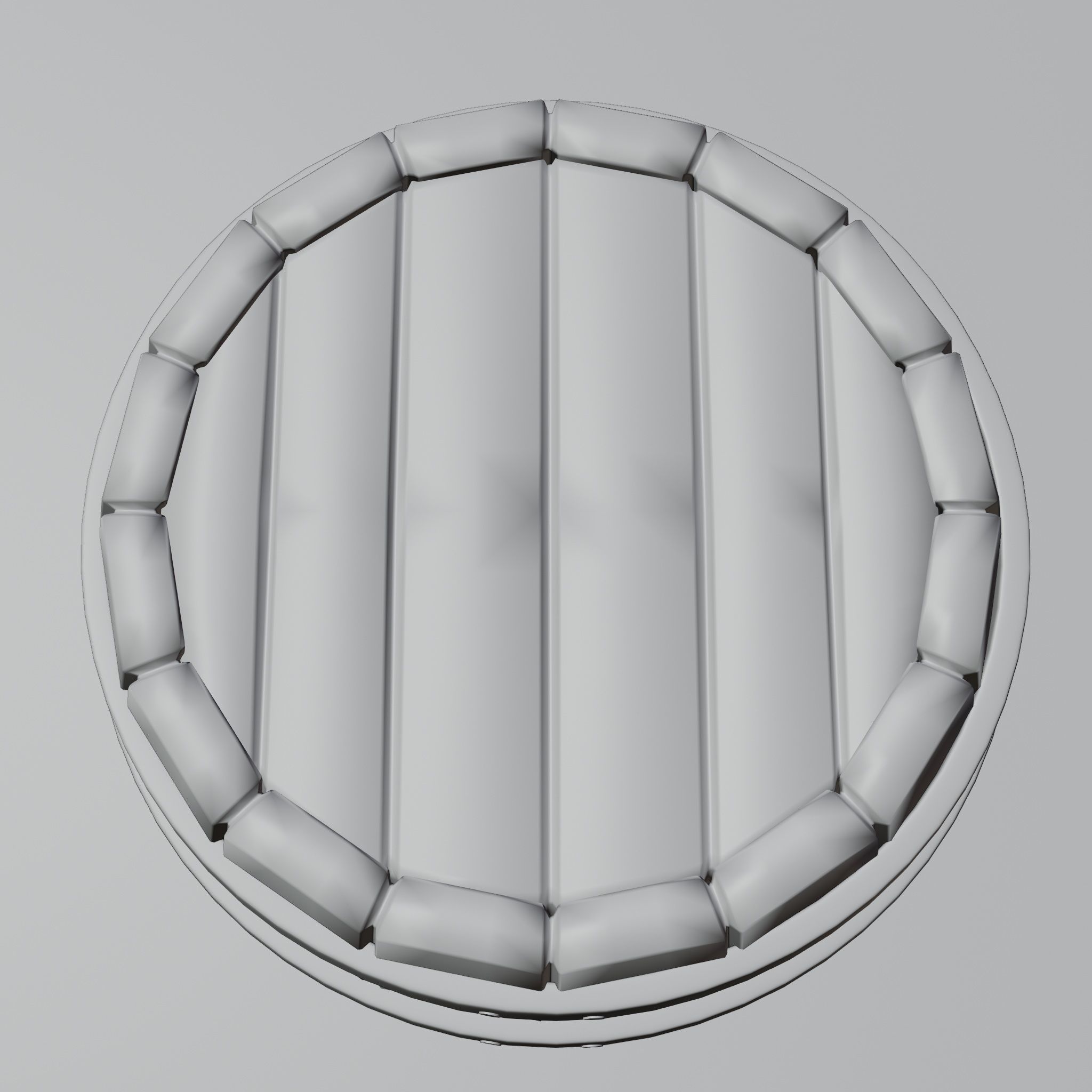 Wooden barrel 02 3D model_33