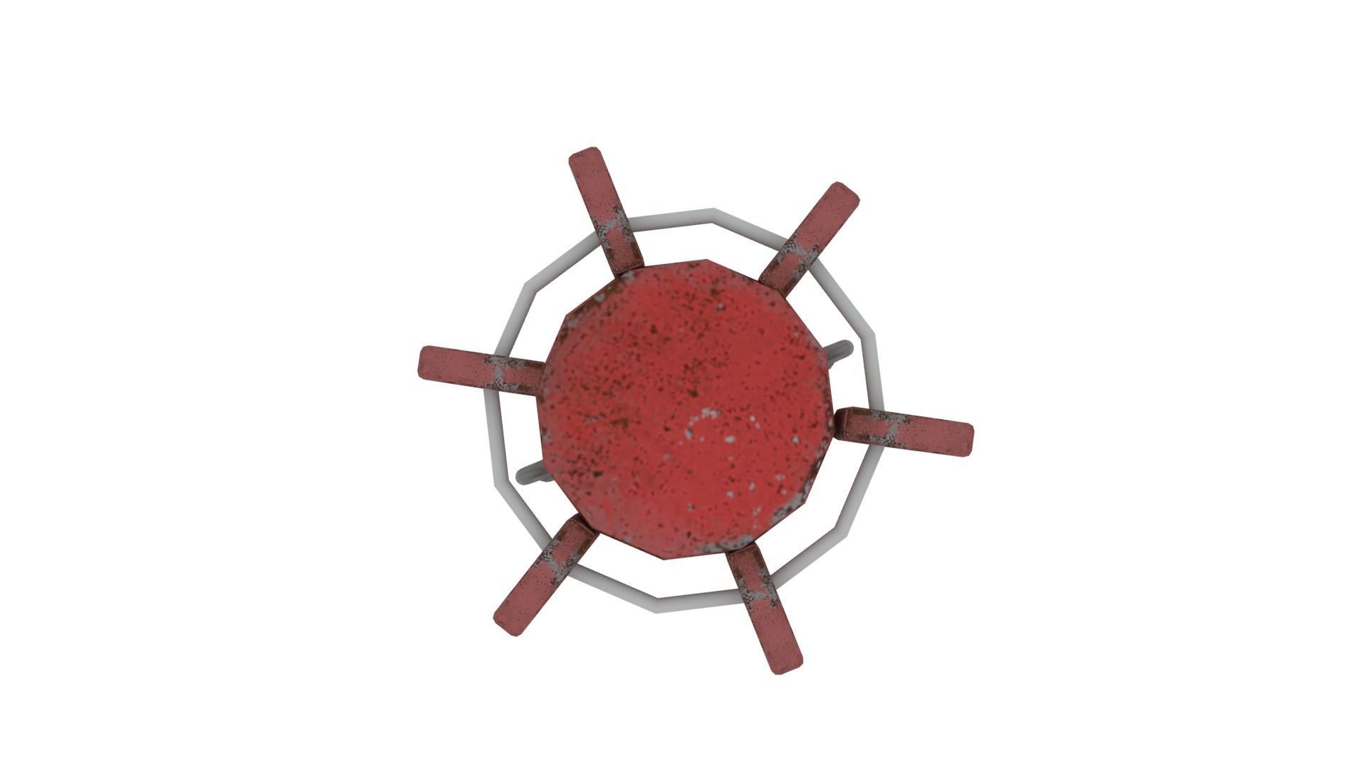 Incubator robot with ball in it Low-poly 3D model_6