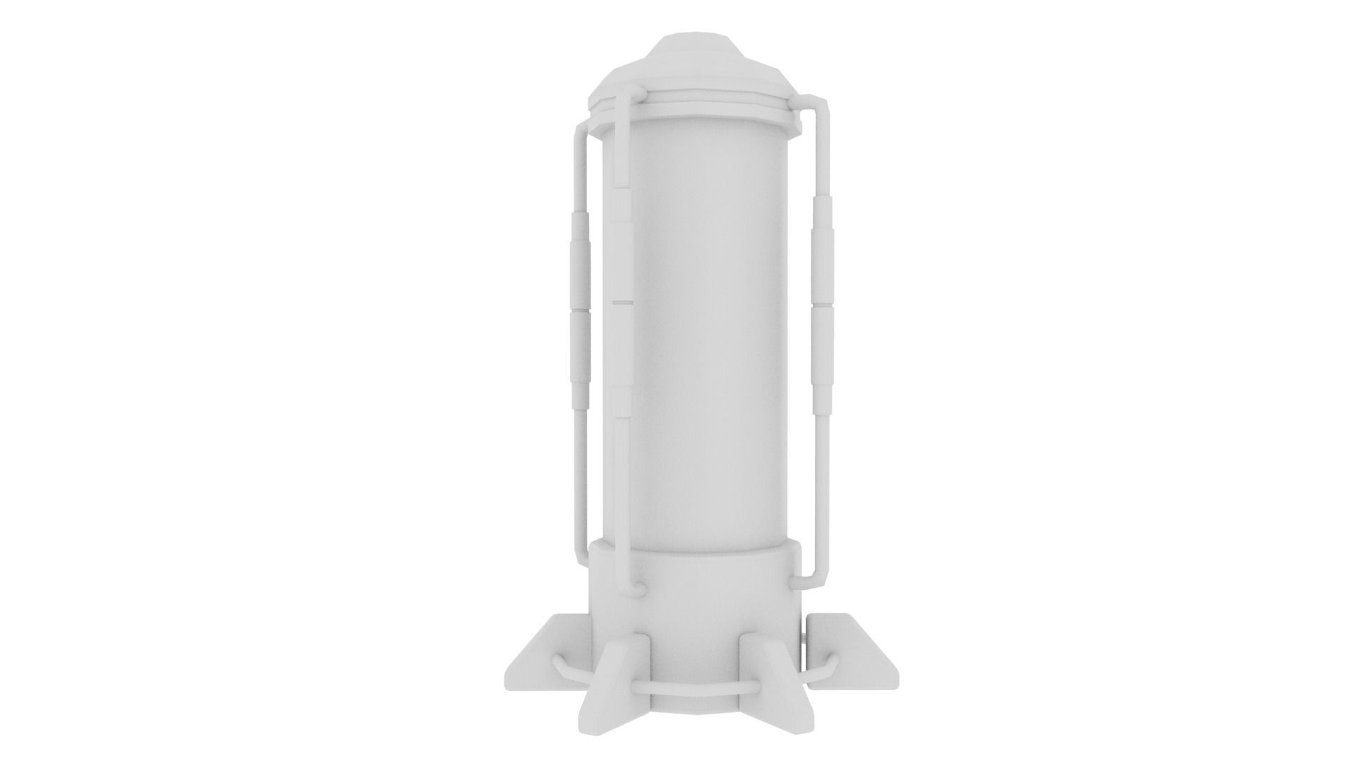 Incubator robot with ball in it Low-poly 3D model_9