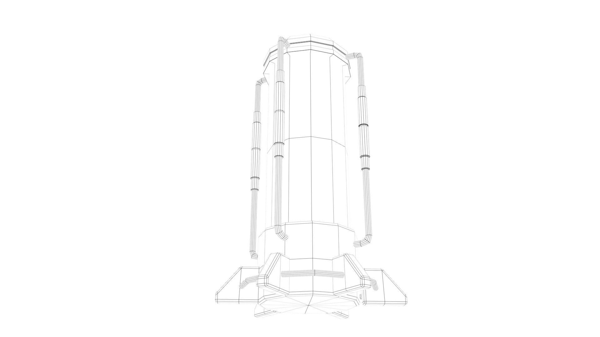 Incubator robot with ball in it Low-poly 3D model_20