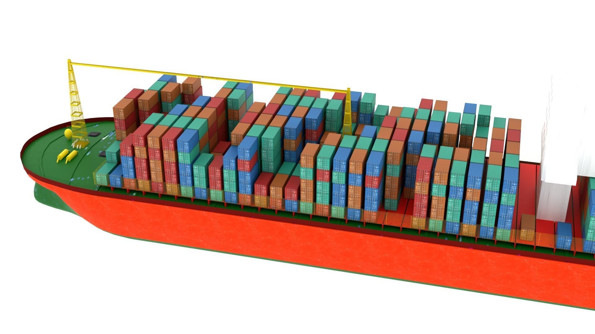 Container Ship  3D model_4