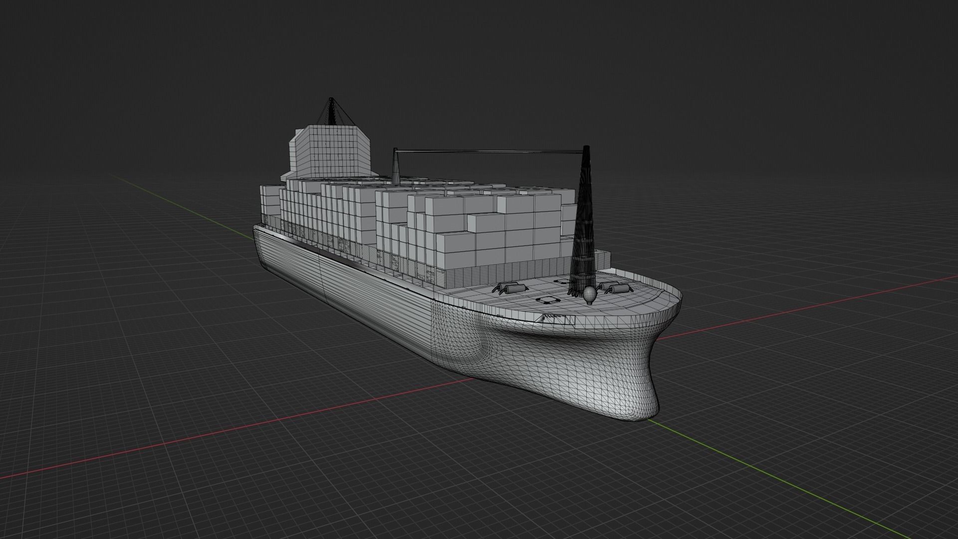 Container Ship  3D model_9