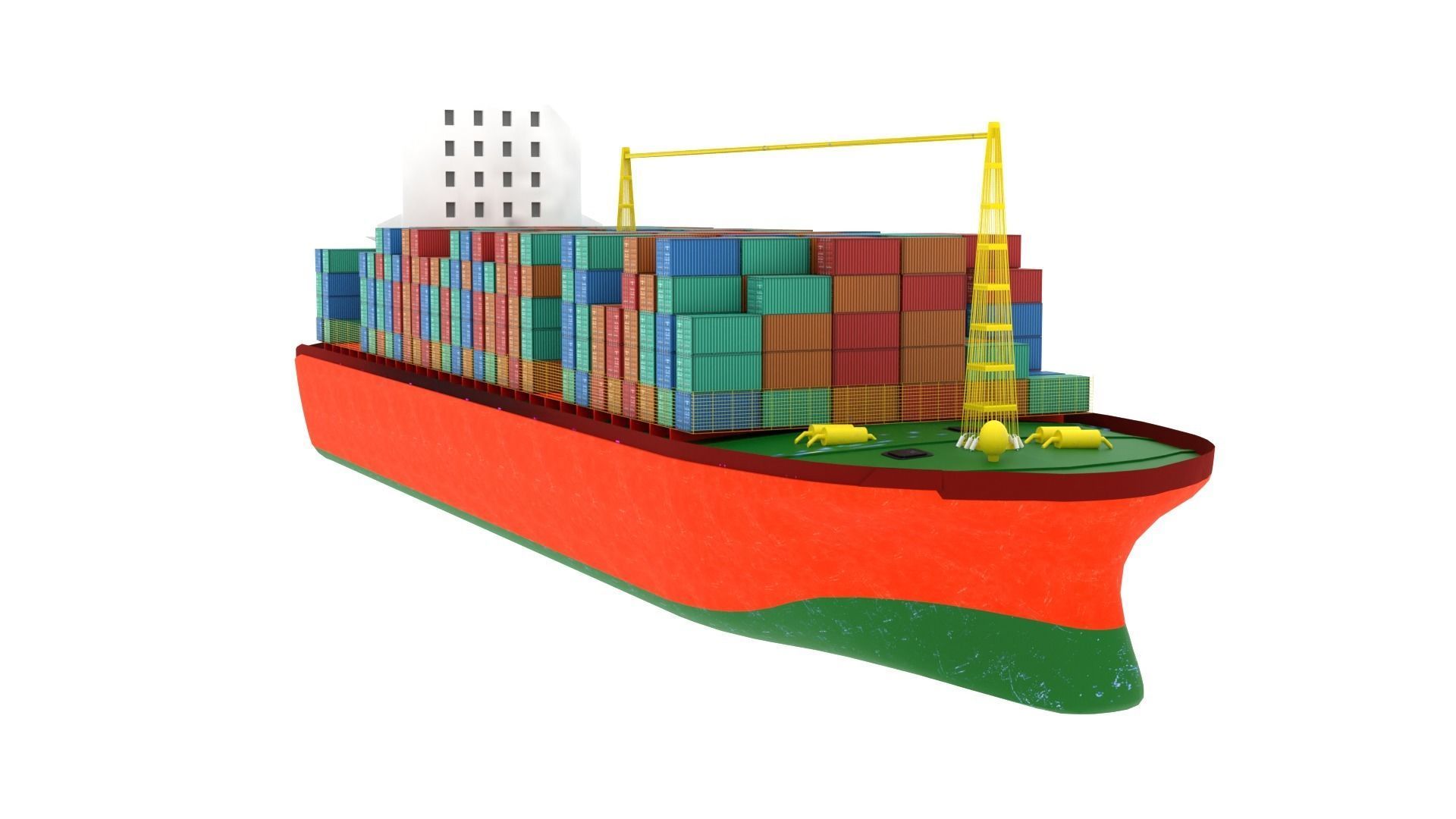 Container Ship  3D model_1