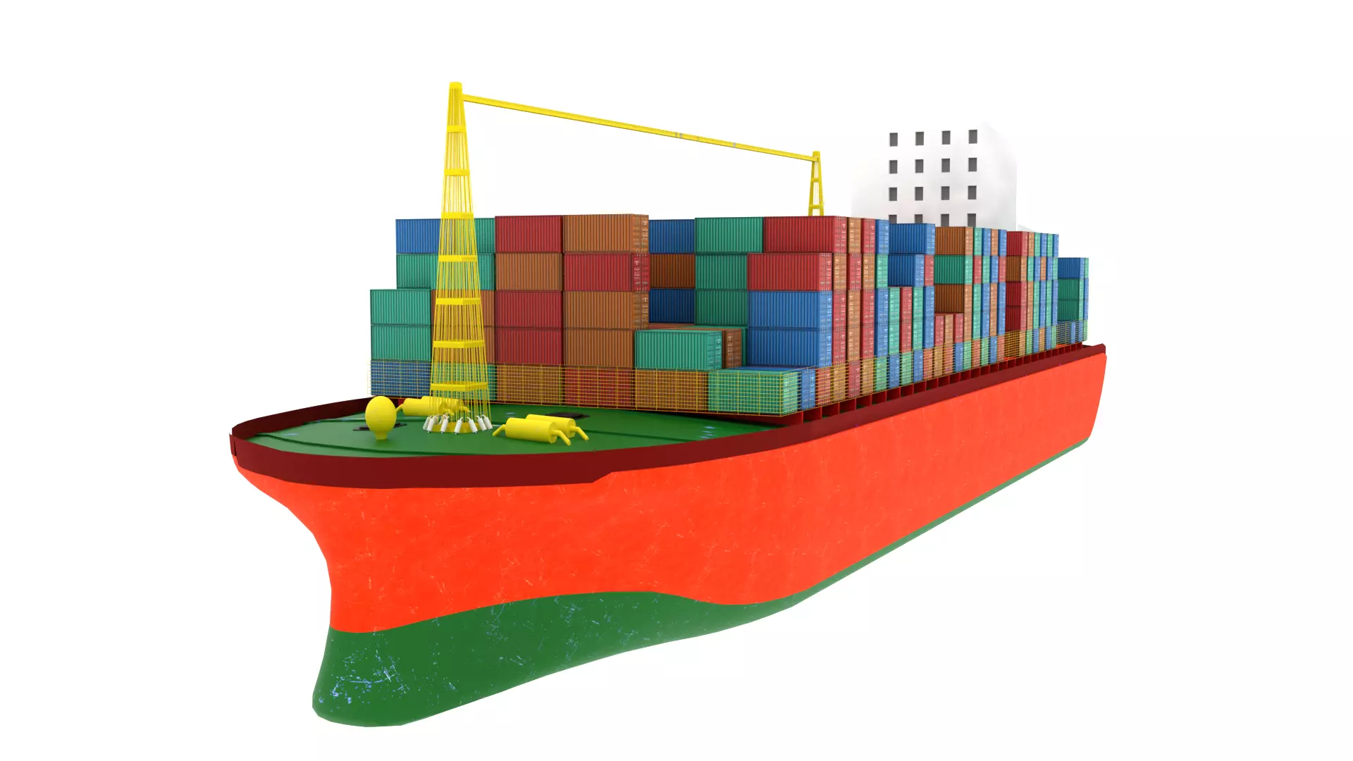 Container Ship  3D model_0