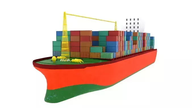 Container Ship  3D model