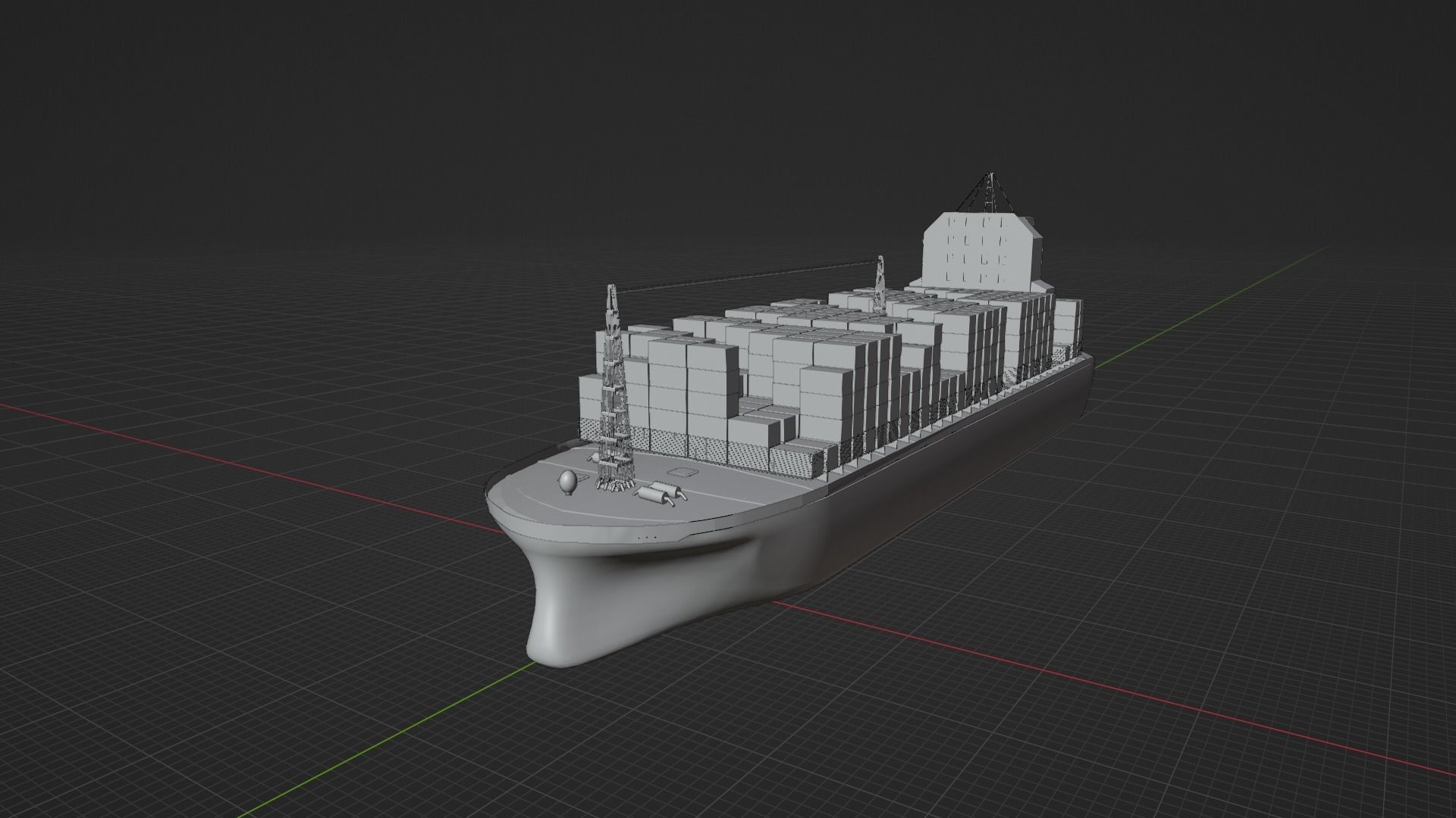 Container Ship  3D model_8
