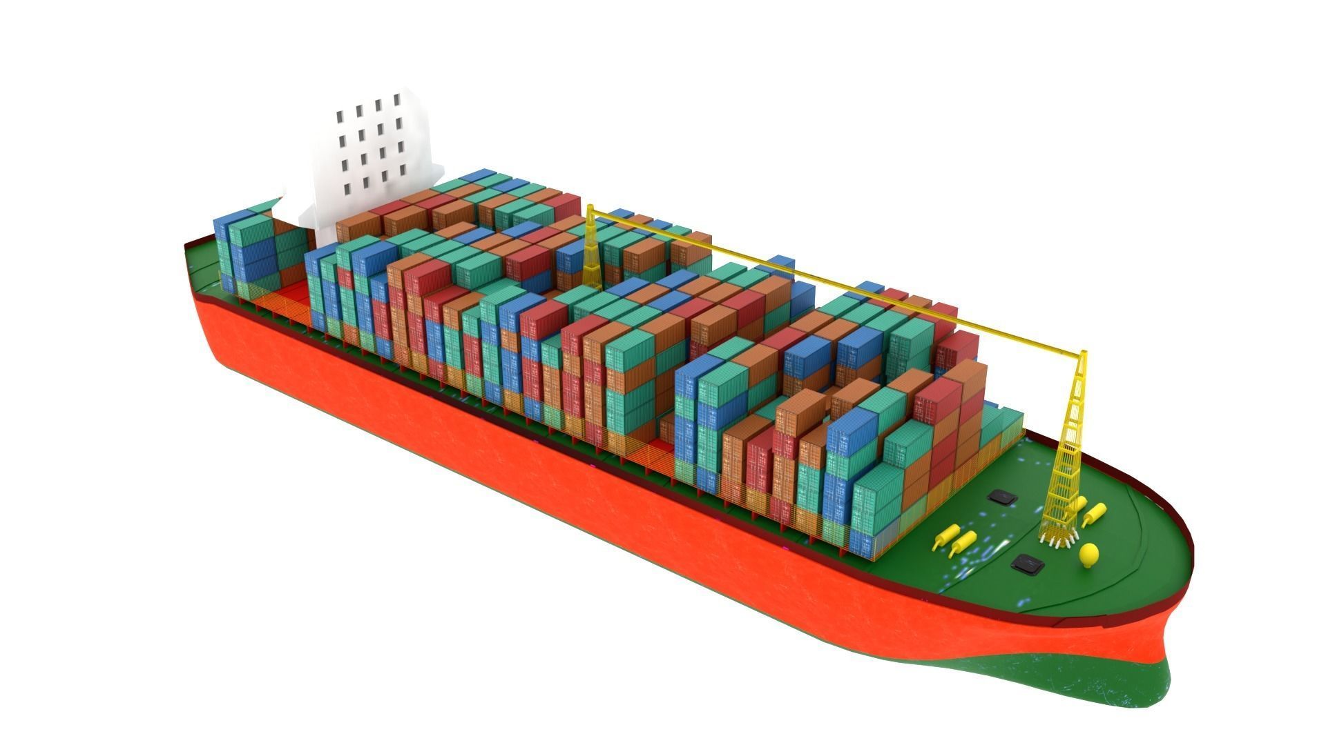 Container Ship  3D model_3