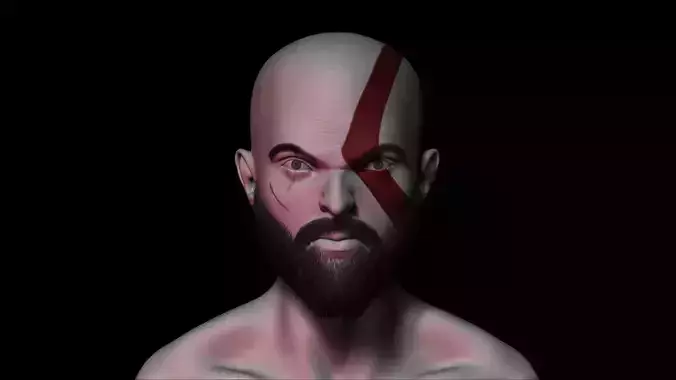 3D Character of KRATOS - GOD OF WAR