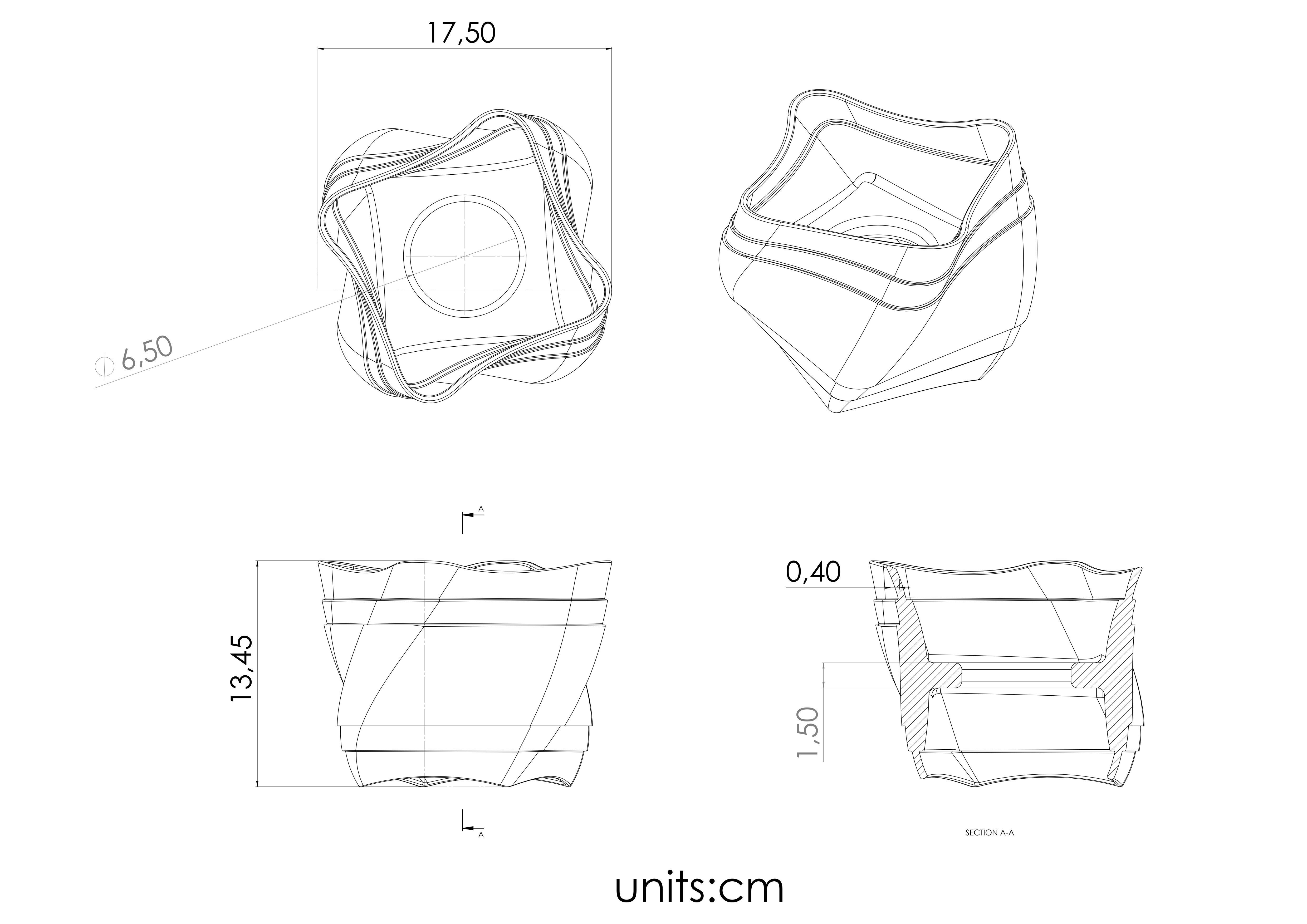 candlestar bowl 3D print model_6