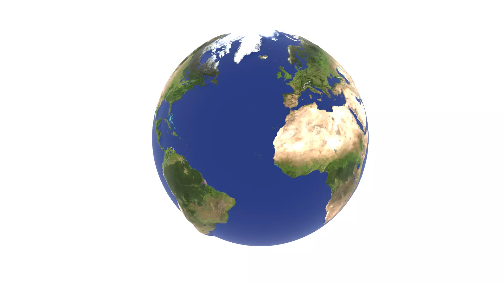 Earth globe Low-poly 3D model_0