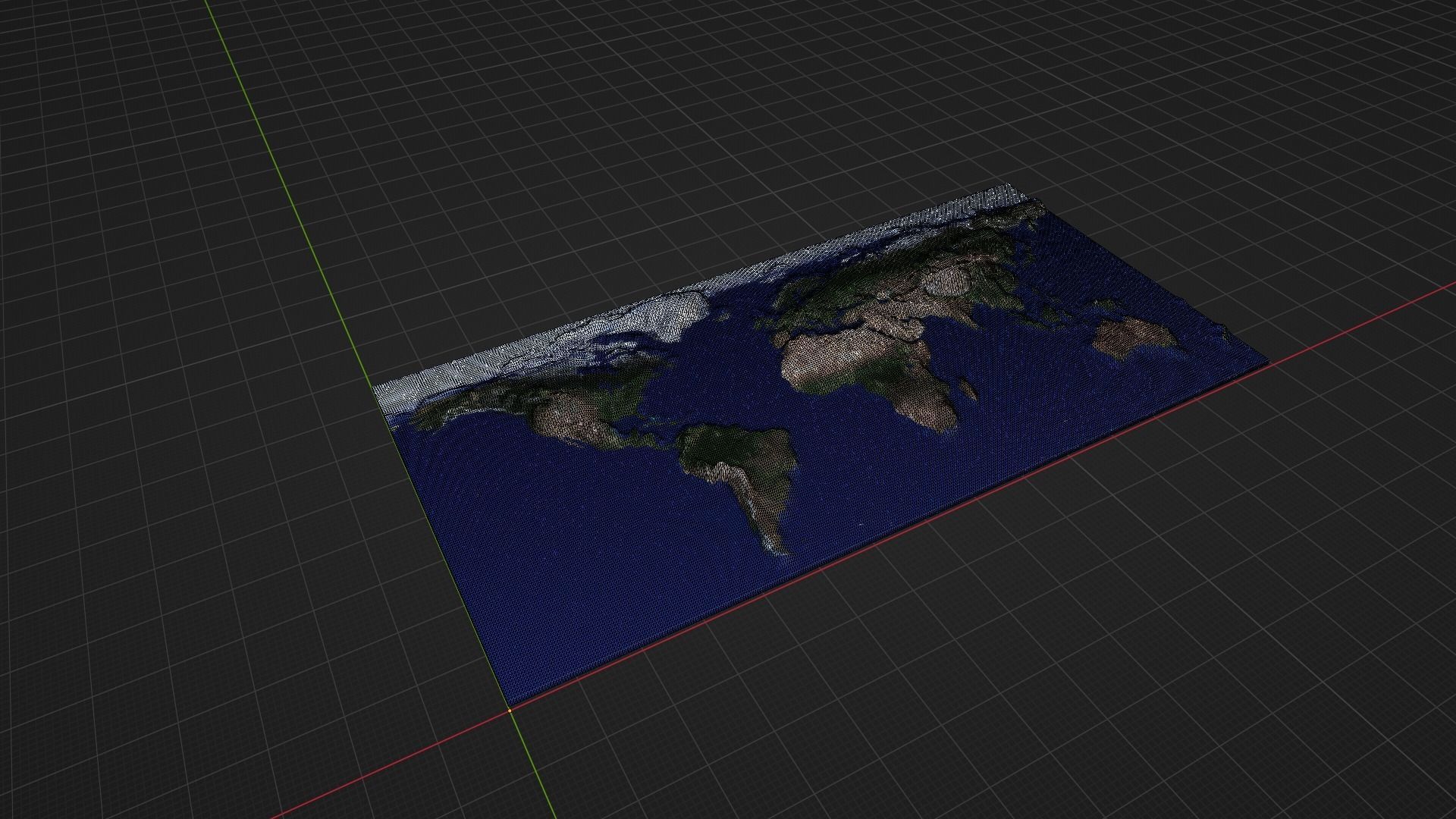World Map Low-poly 3D model_8