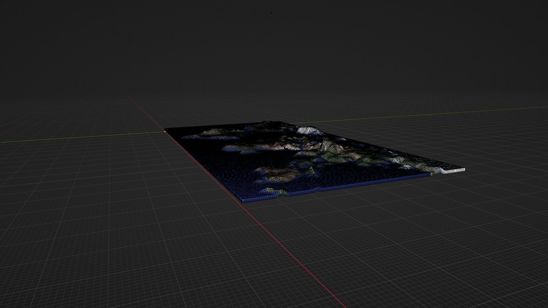 World Map Low-poly 3D model_9