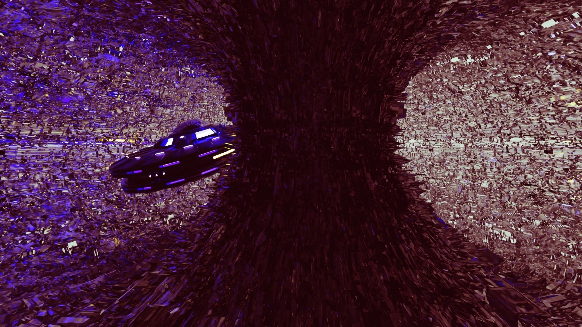 Highly detailed cartoonish UFO model 3D model_5