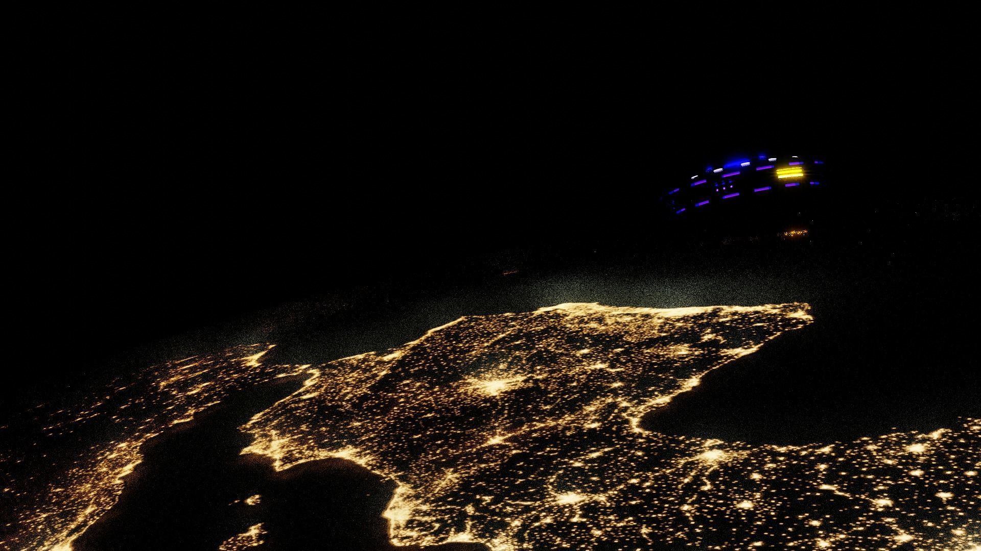 Highly detailed cartoonish UFO model 3D model_2