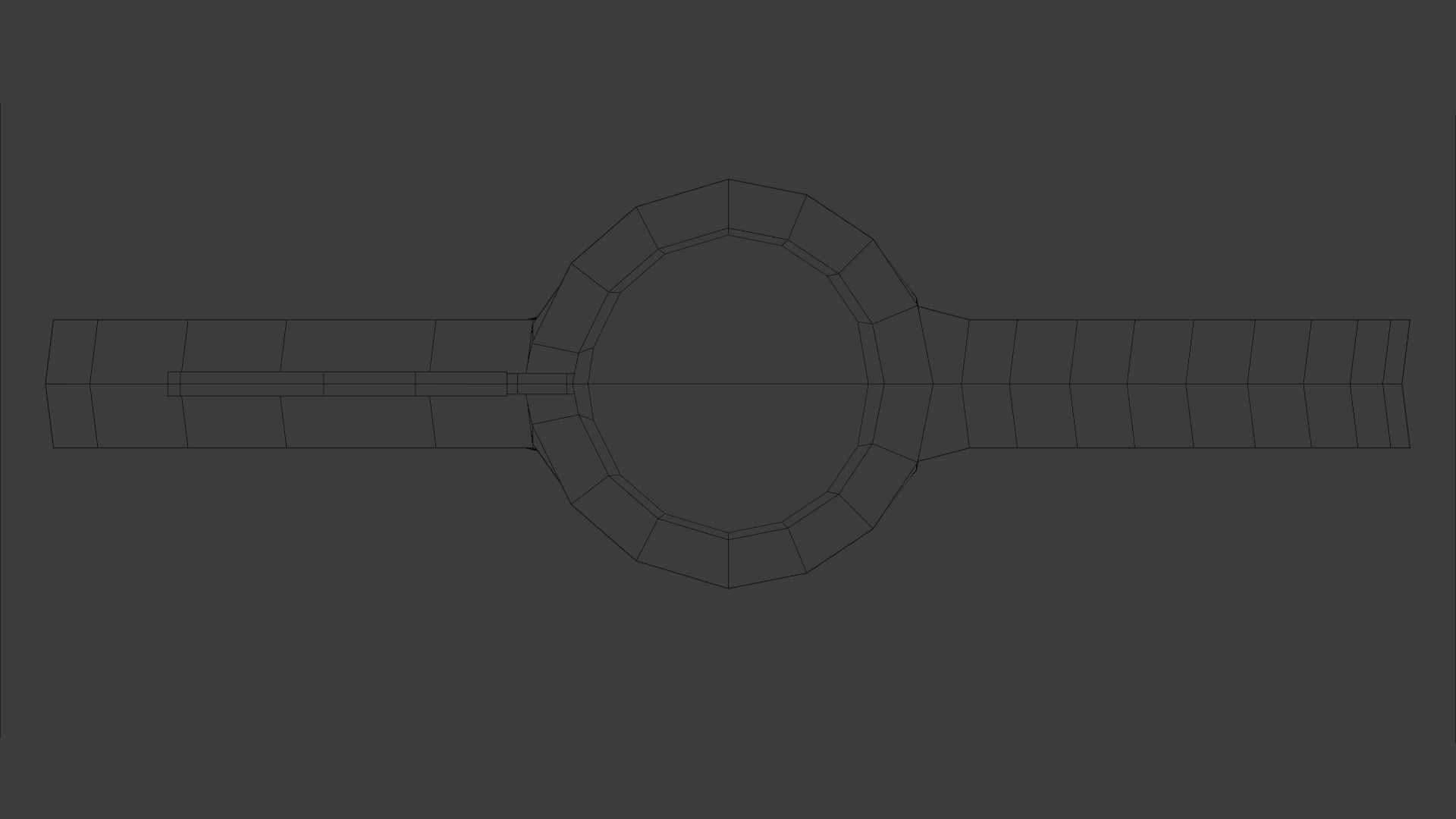 Stylized Key Low-poly 3D model_11