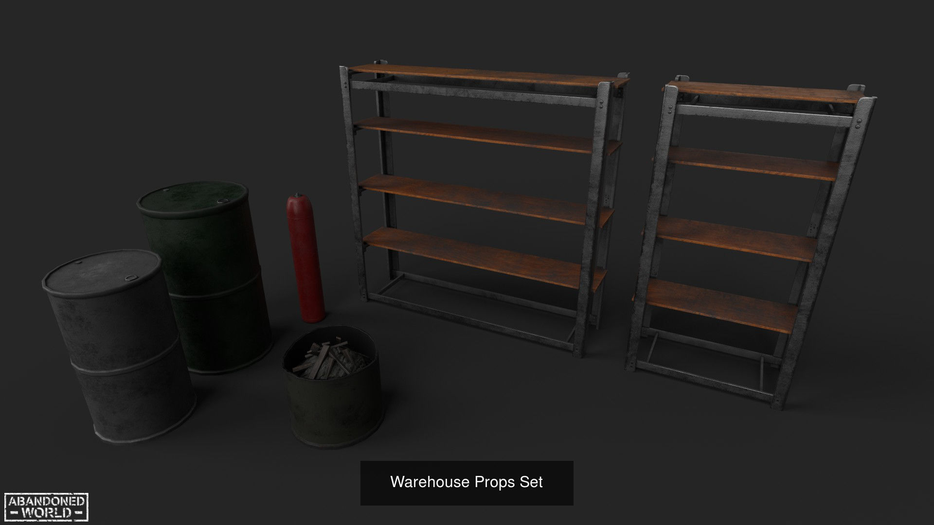 Modular Abandoned Depot for UE4 and Unity Full Complete 3D Model Collection_13