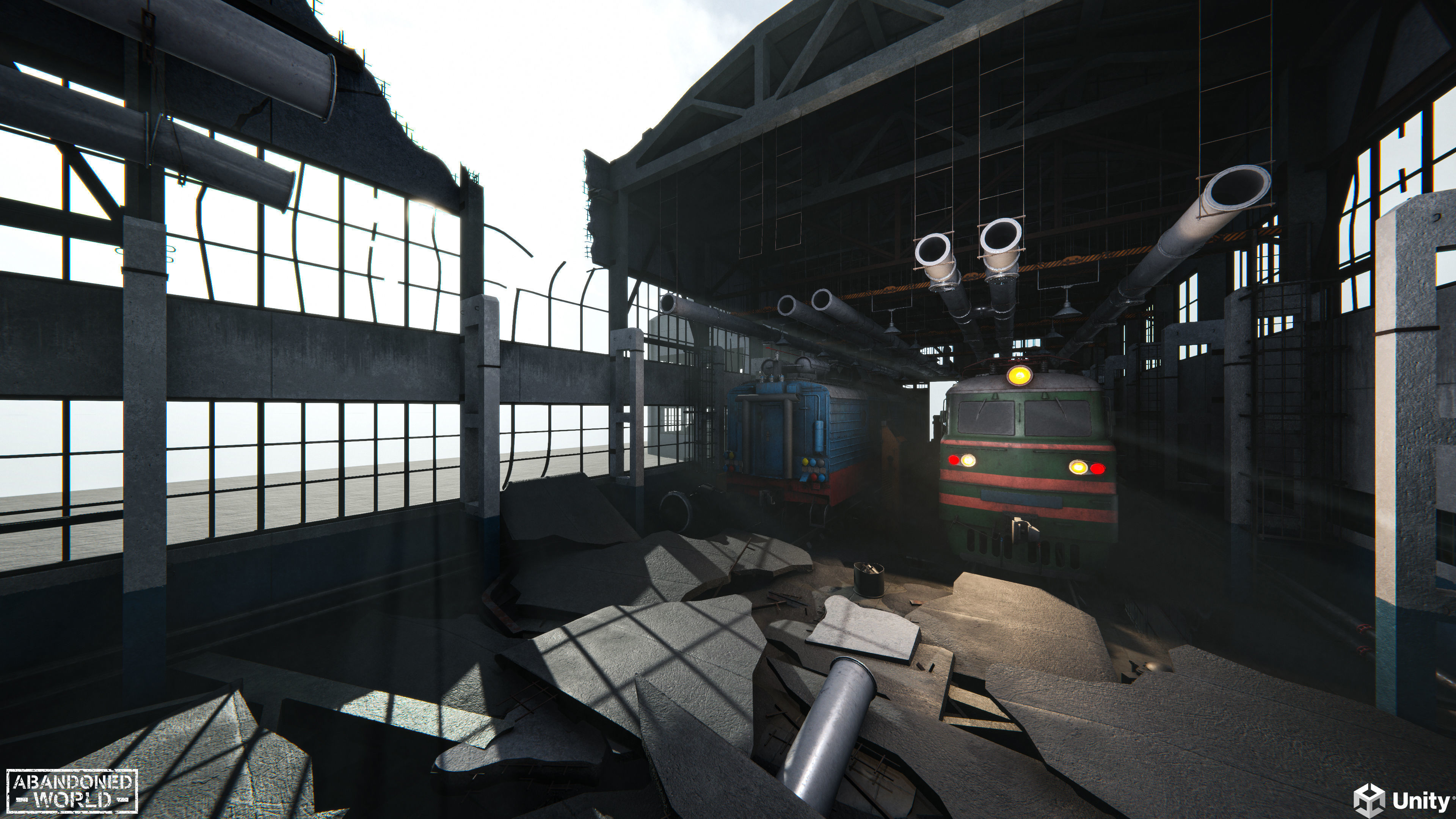 Modular Abandoned Depot for UE4 and Unity Full Complete 3D Model Collection_6