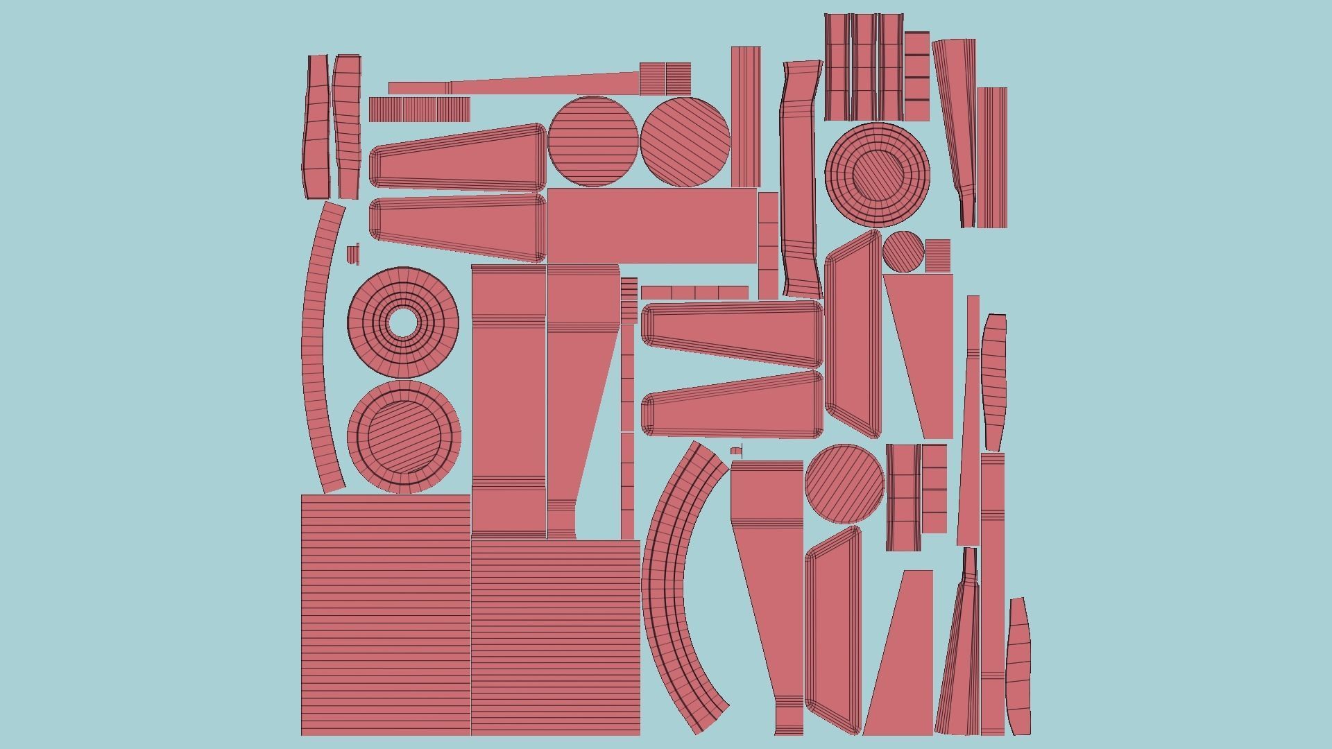 SciFi Backpack J07 White Dirt - Fashion Character Design Low-poly 3D model_12