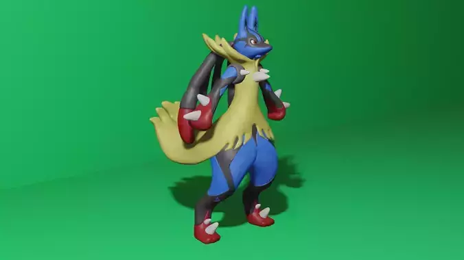 LUCARIO MEGA EVOLUTION 3D model