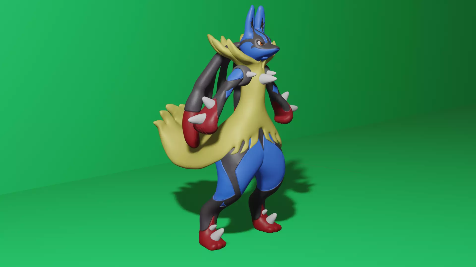 LUCARIO MEGA EVOLUTION 3D model_0