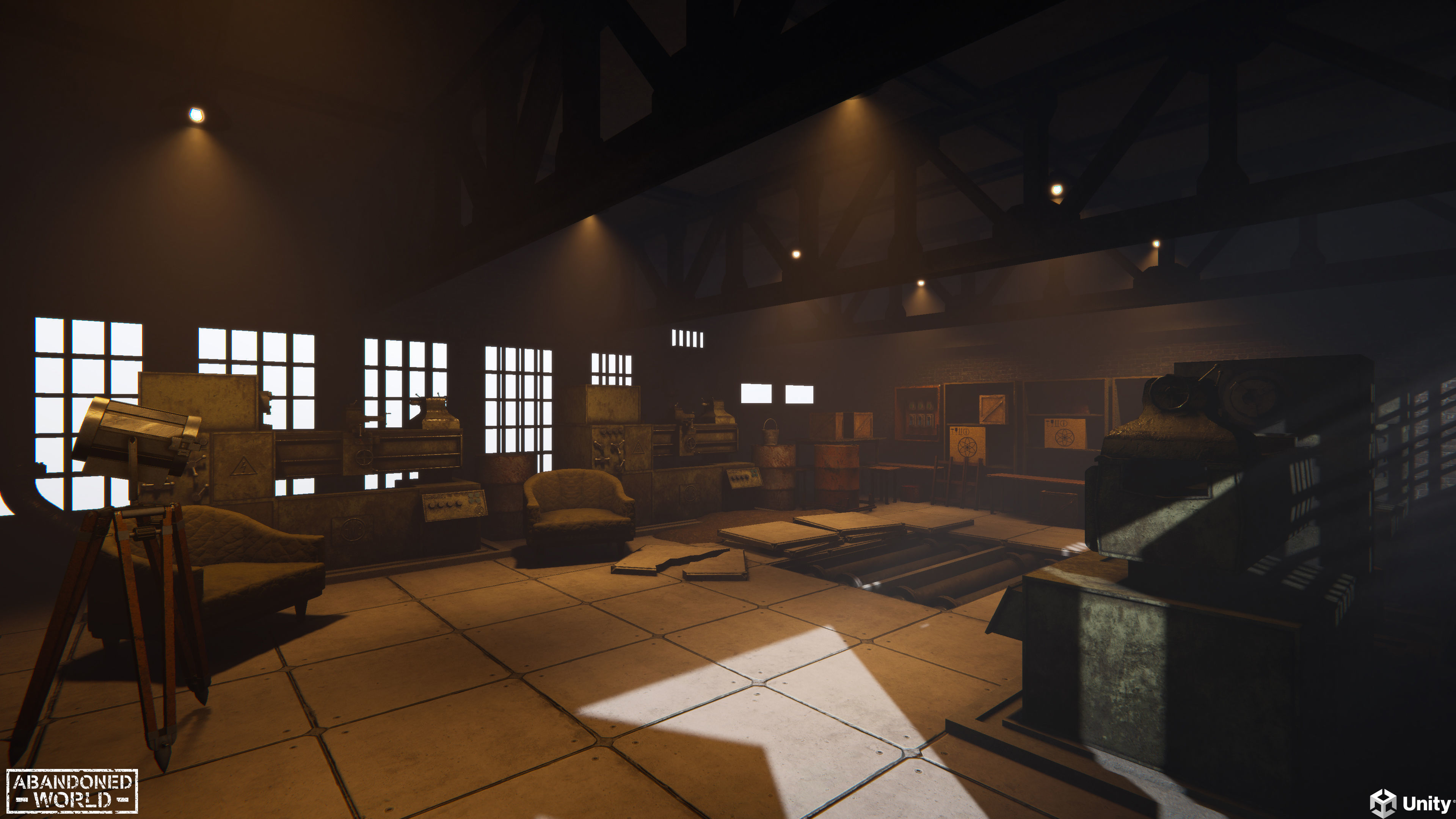 Modular Industrial Building for UE4 and Unity 3D Model Collection_3