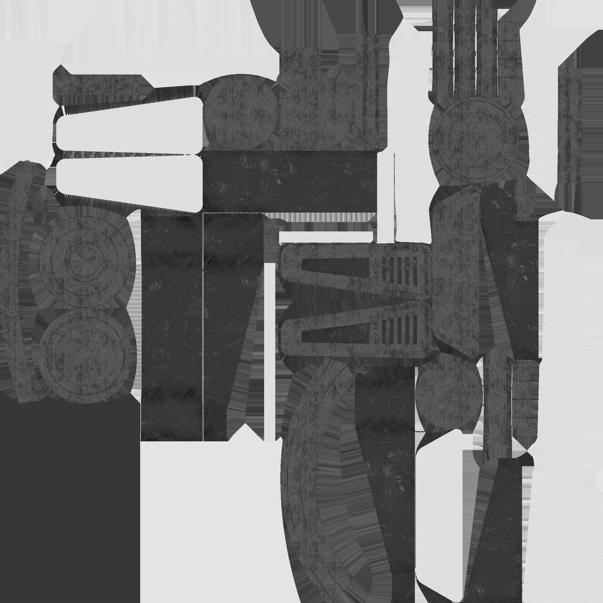 SciFi Backpack J08 Black Red - Fashion Character Design Low-poly 3D model_27