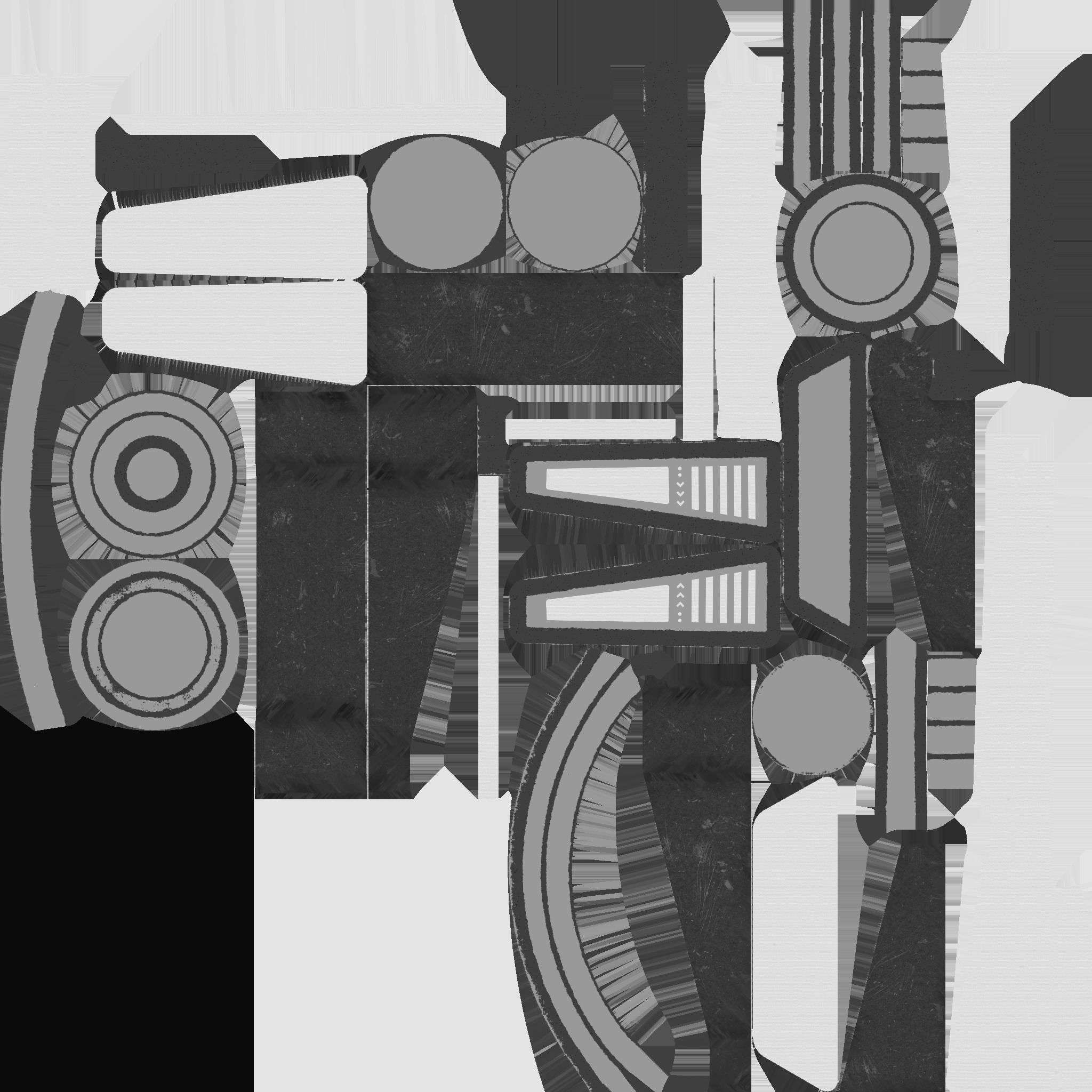 SciFi Backpack J09 Red - Fashion Character Design Low-poly 3D model_27