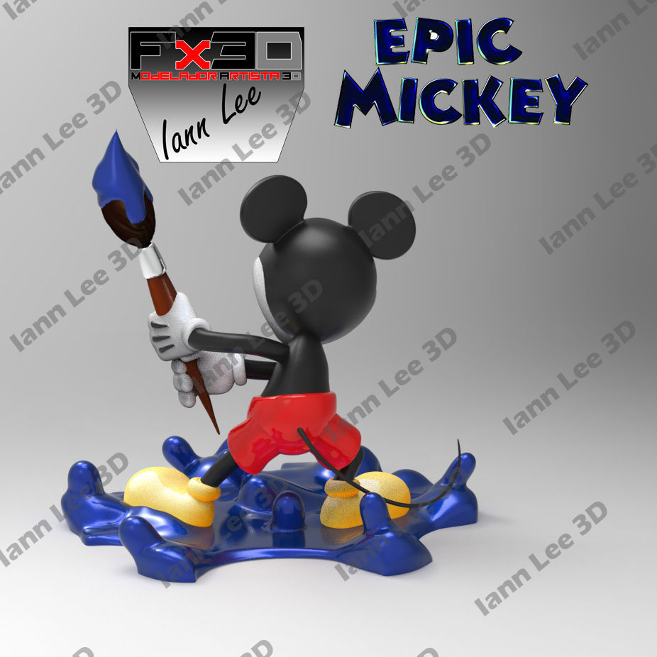 EPIC MICKEY GAME JUEGO DISNEY 3D print model_2