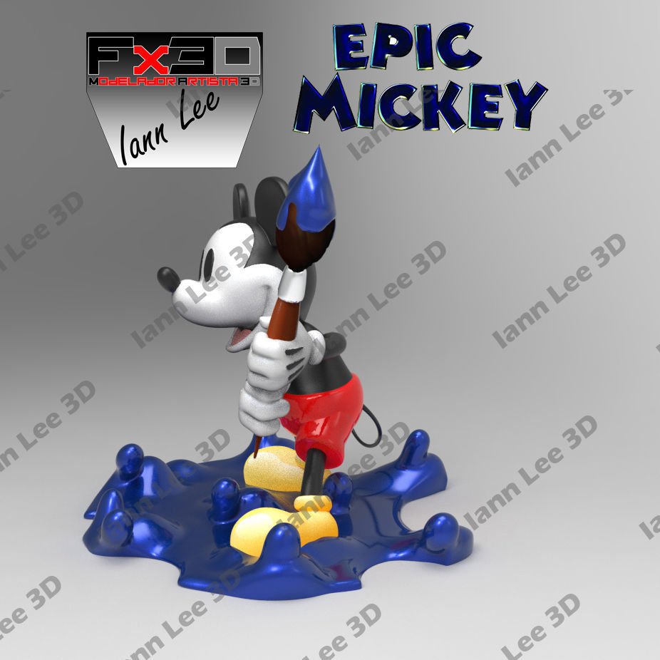 EPIC MICKEY GAME JUEGO DISNEY 3D print model_1
