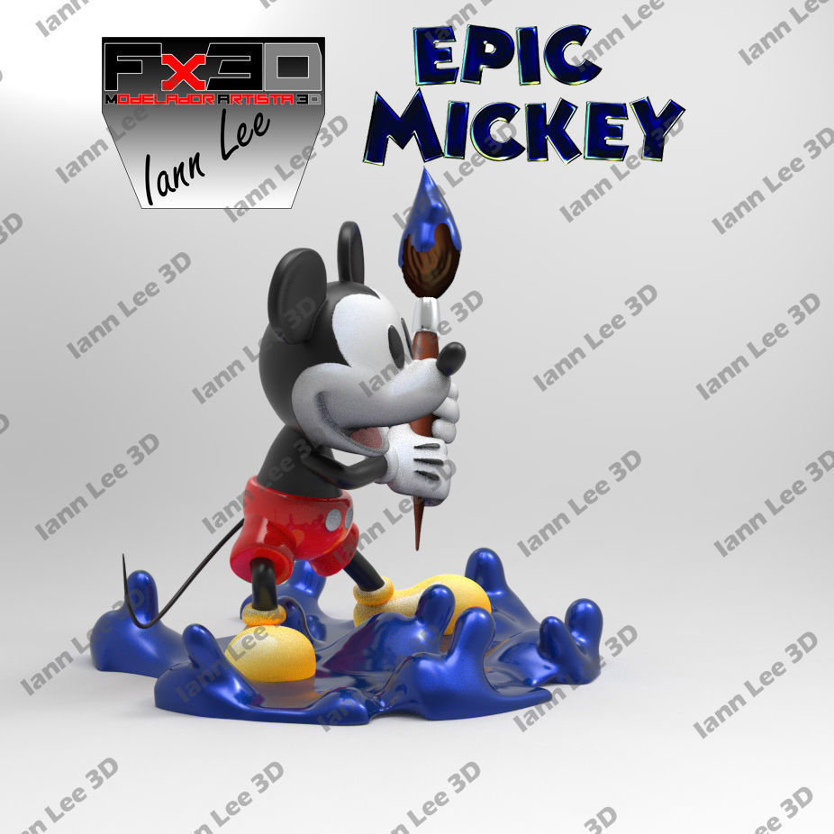 EPIC MICKEY GAME JUEGO DISNEY 3D print model_3