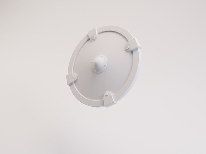 Shield plate with holes 3D model