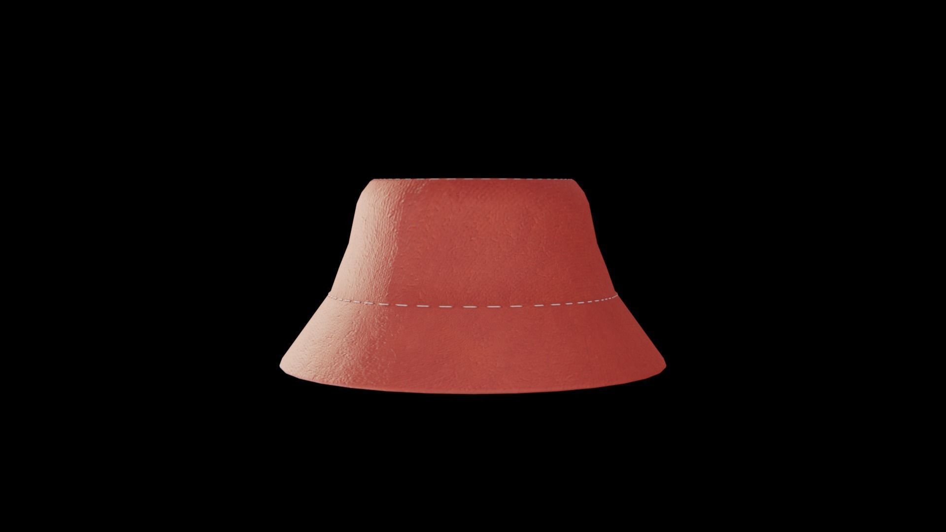 Bucket Hat Free low-poly 3D model_1